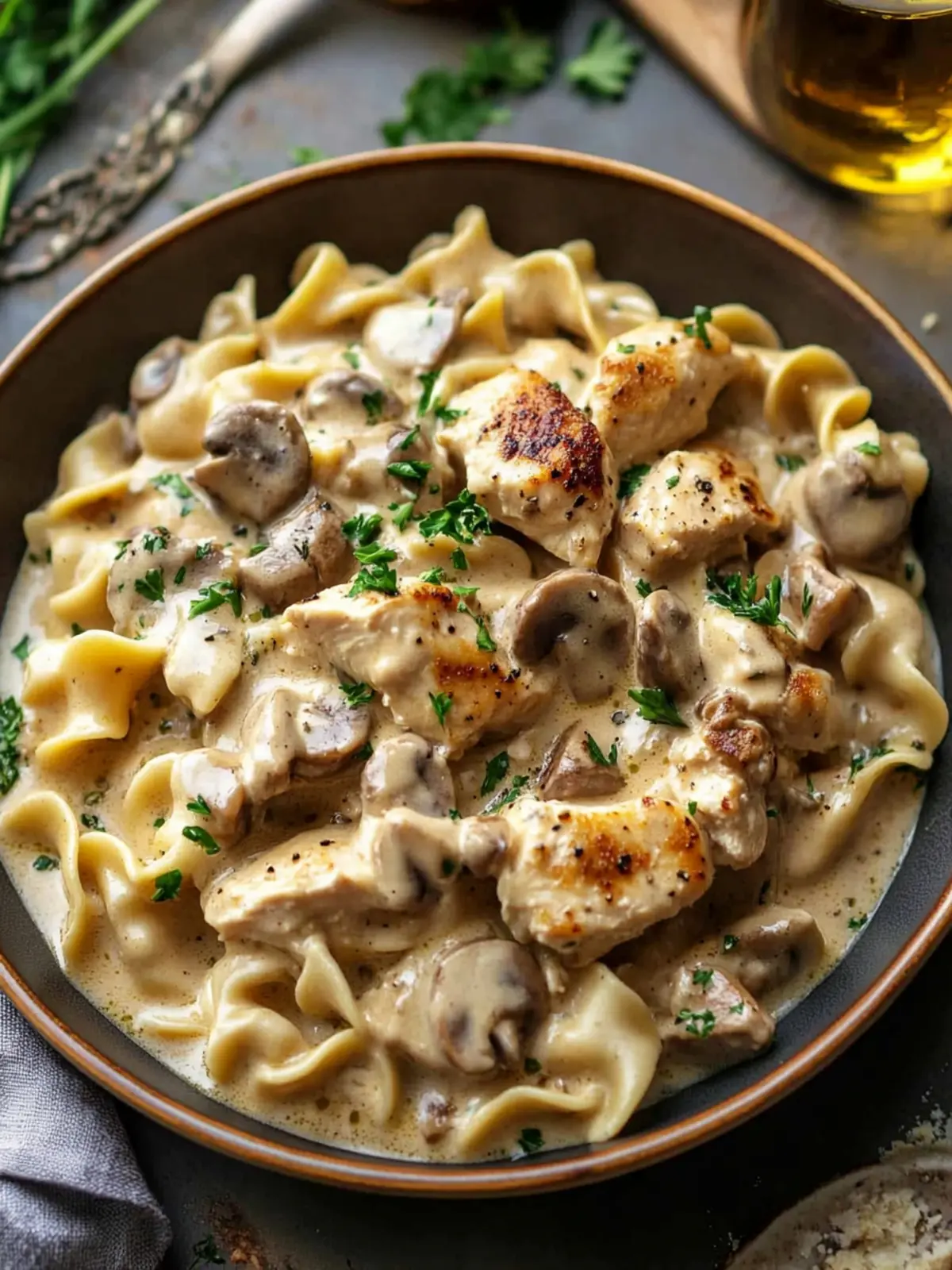 Rich Chicken Stroganoff