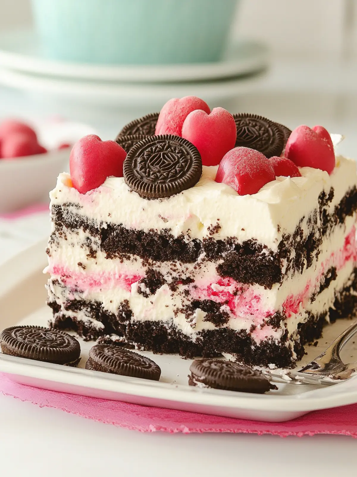 Decadent Oreo Icebox Cake: Sweet Treats for Valentine s Day 2 Oreo Icebox Cake- Sweet treats for Valentine s Day