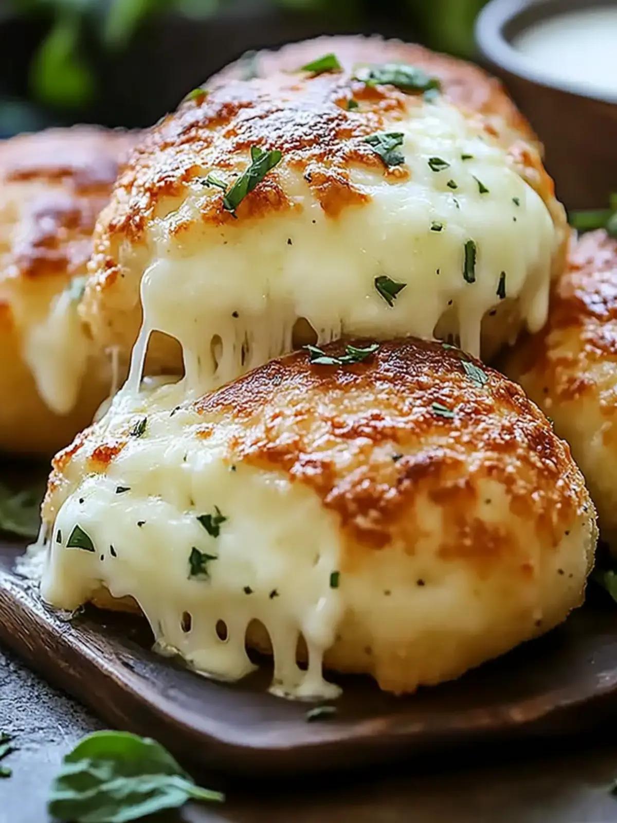 Melted Mozzarella & Ranch Chicken Bombs