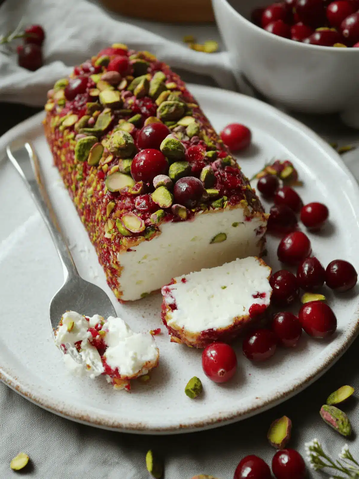 Quick & Festive Cranberry Pistachio Goat Cheese Log Delight 2 Cranberry Pistachio Goat Cheese Log