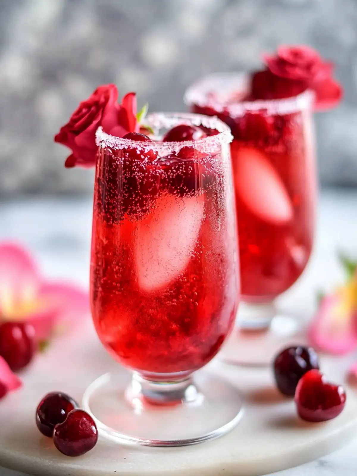 ROSES ARE RED Berry Cherry Fizz | Easy Valentine s Day Cocktail