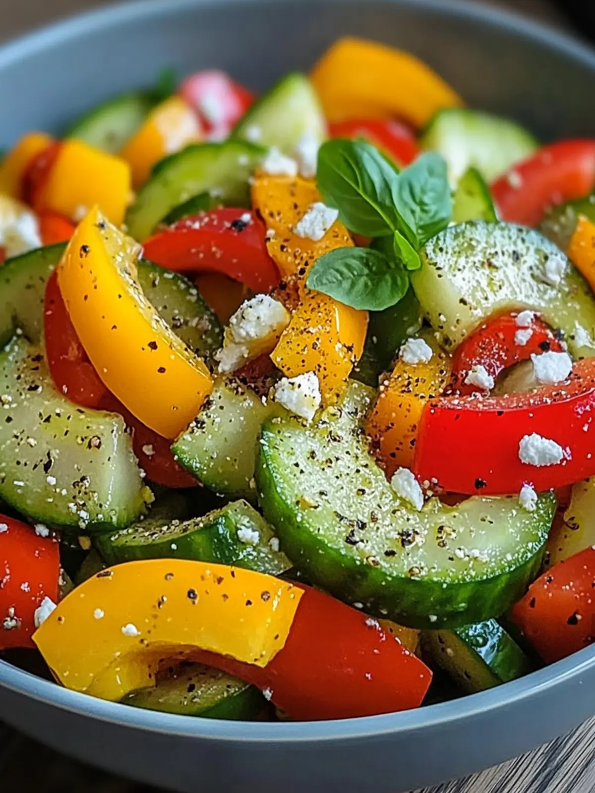 Cucumber Sweet Pepper Salad: Your New Favorite Fresh Side 3 Cucumber Sweet Pepper Salad