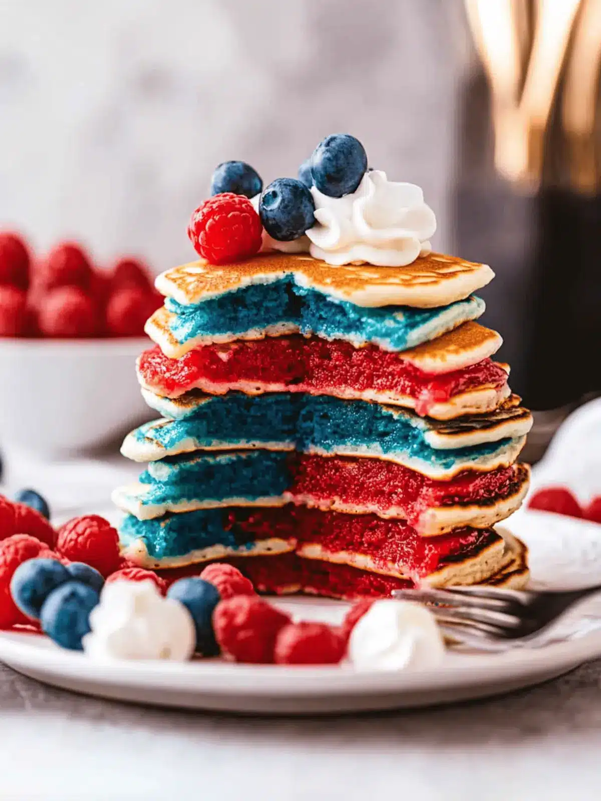 Delicious Red, White, and Blue Pancakes for Your Celebration 3 Red, White, and Blue Pancakes
