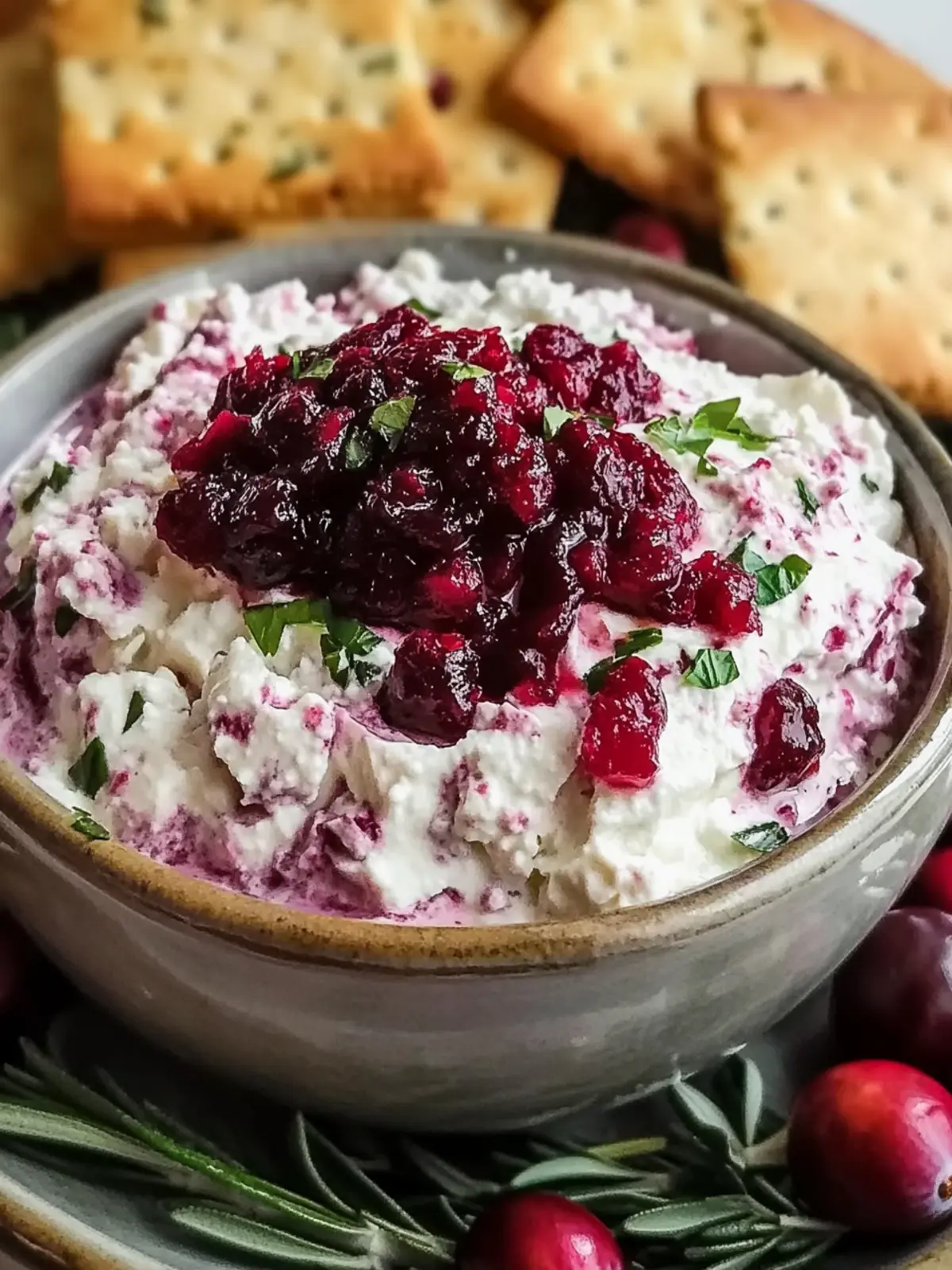 Cranberry Whipped Feta Dip