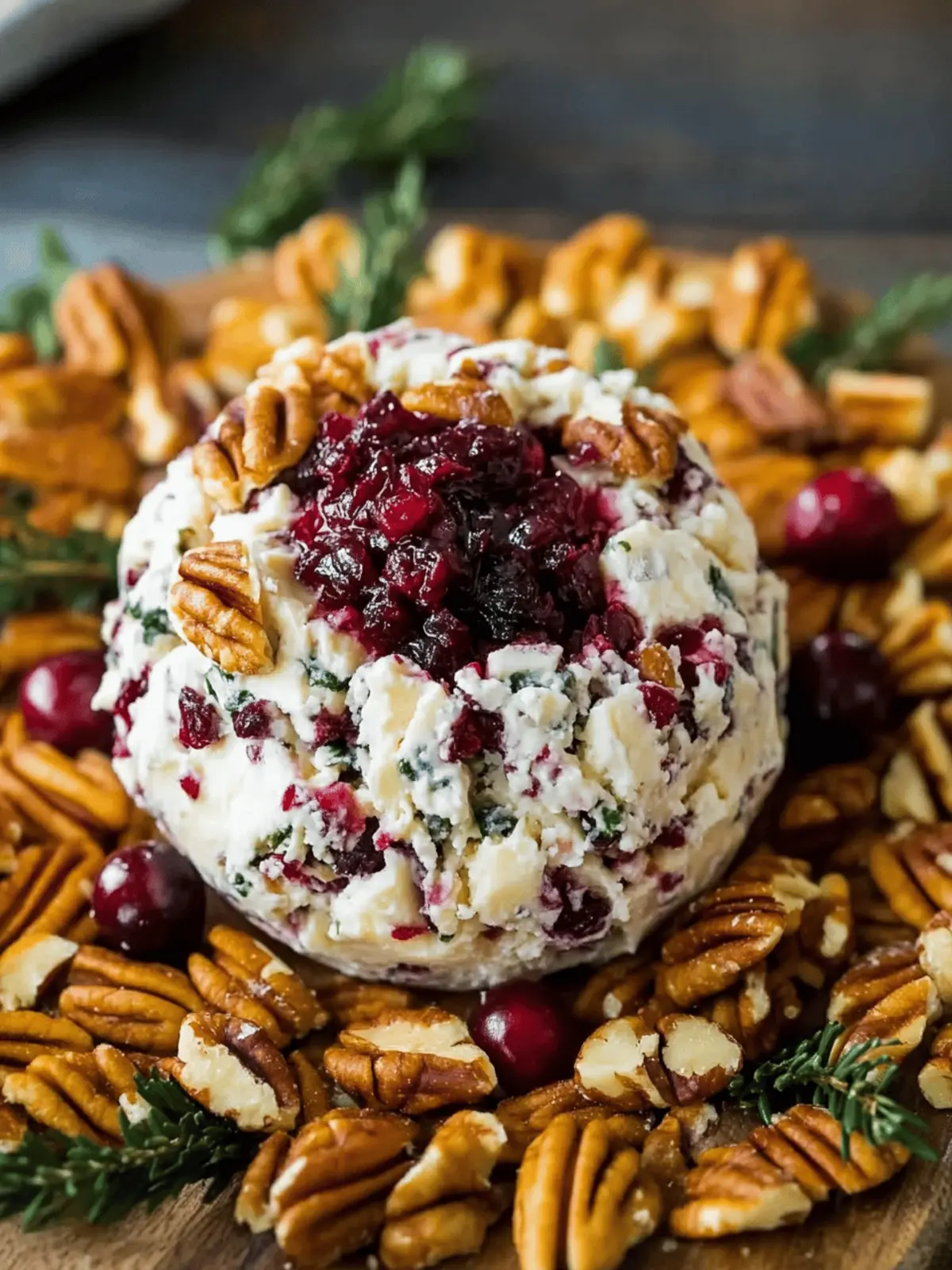 Cranberry Pecan Cheese Ball