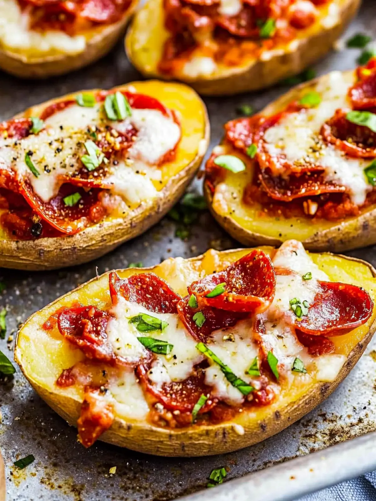 Pizza Potato Skins: Irresistibly Cheesy Game Day Delight 3 Pizza Potato Skins
