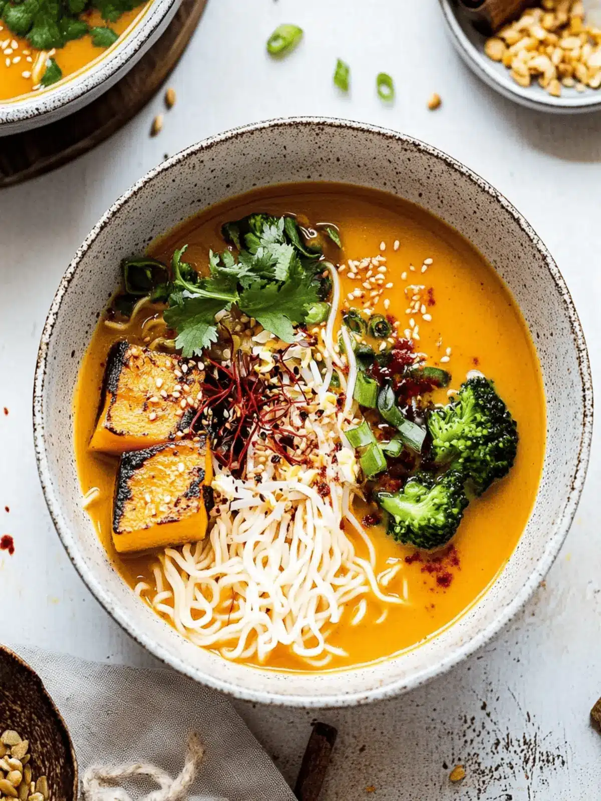 Vegan pumpkin ramen
