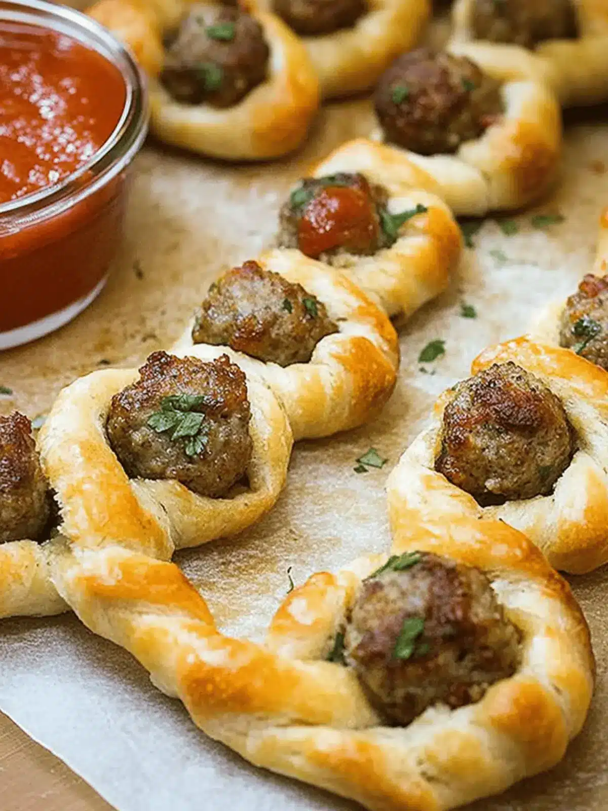 Meatball Breadstick Skewers