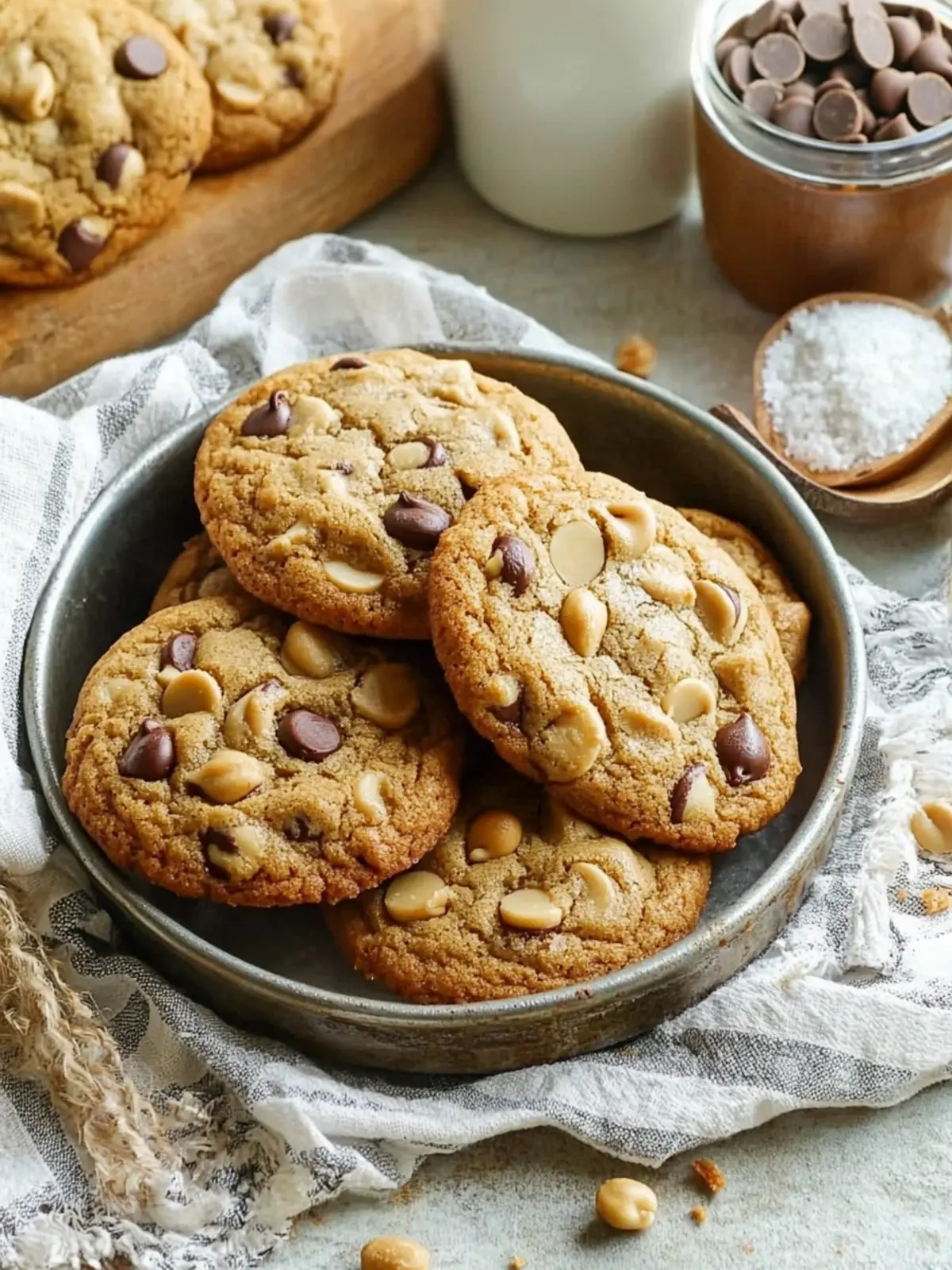 Salty Peanut Chocolate Chip Cookies