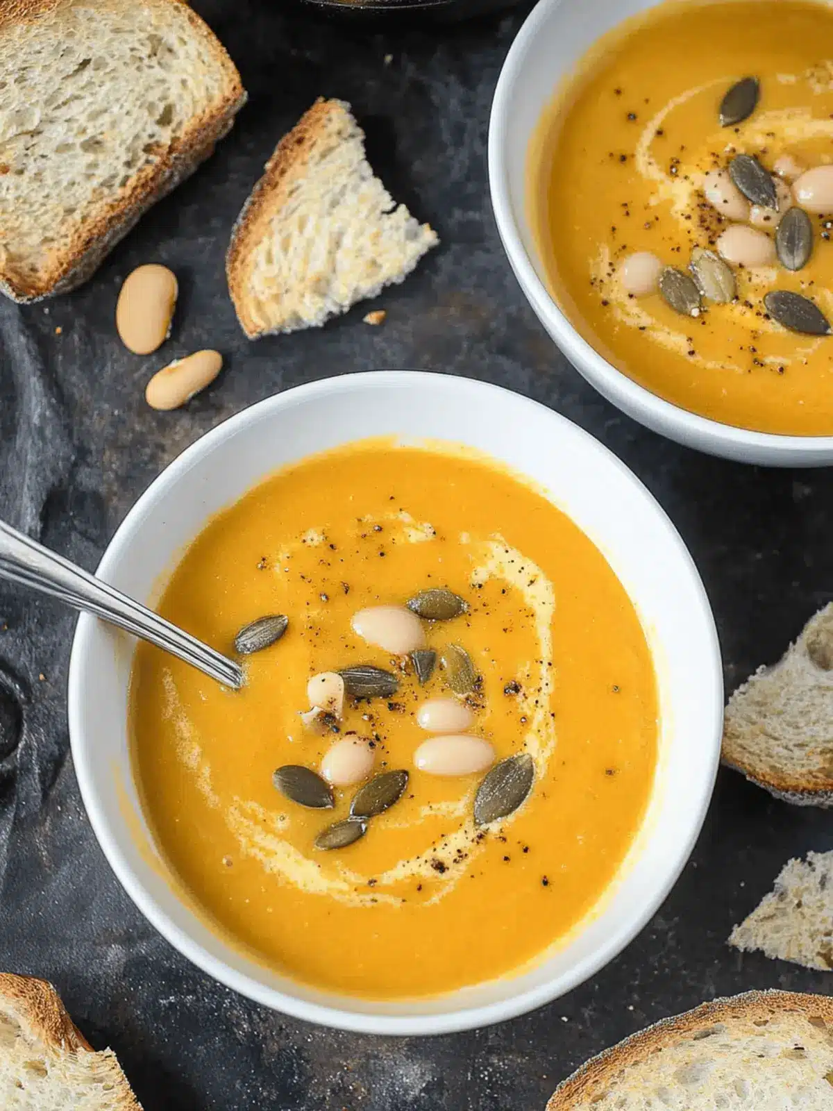 Creamy Pumpkin White Bean Soup: Quick, Cozy Vegan Delight 3 Creamy Pumpkin White Bean Soup