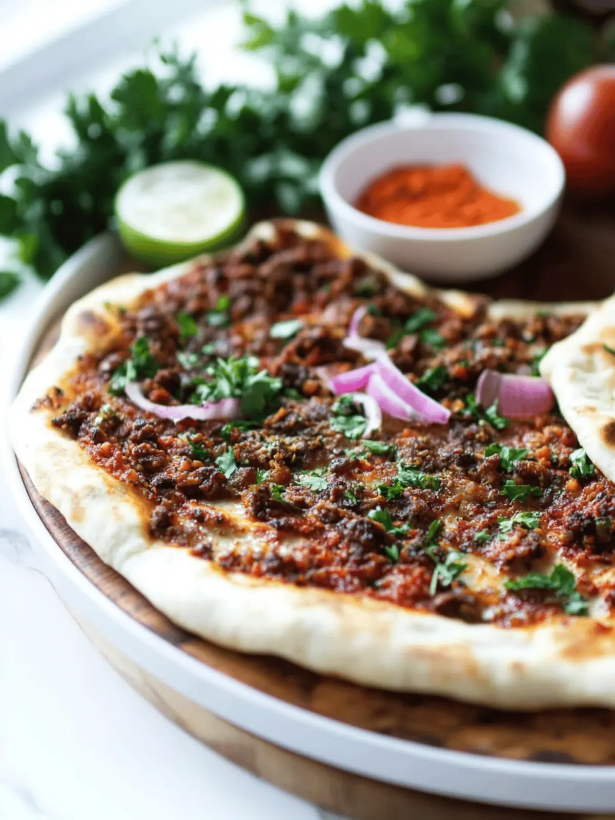 Lahmacun   Turkish Flatbread
