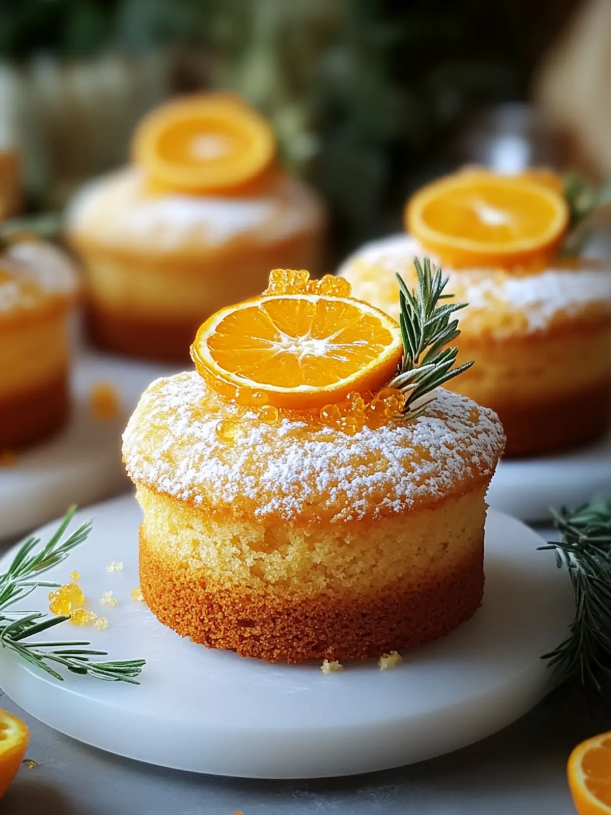 orange ginger honey cakes