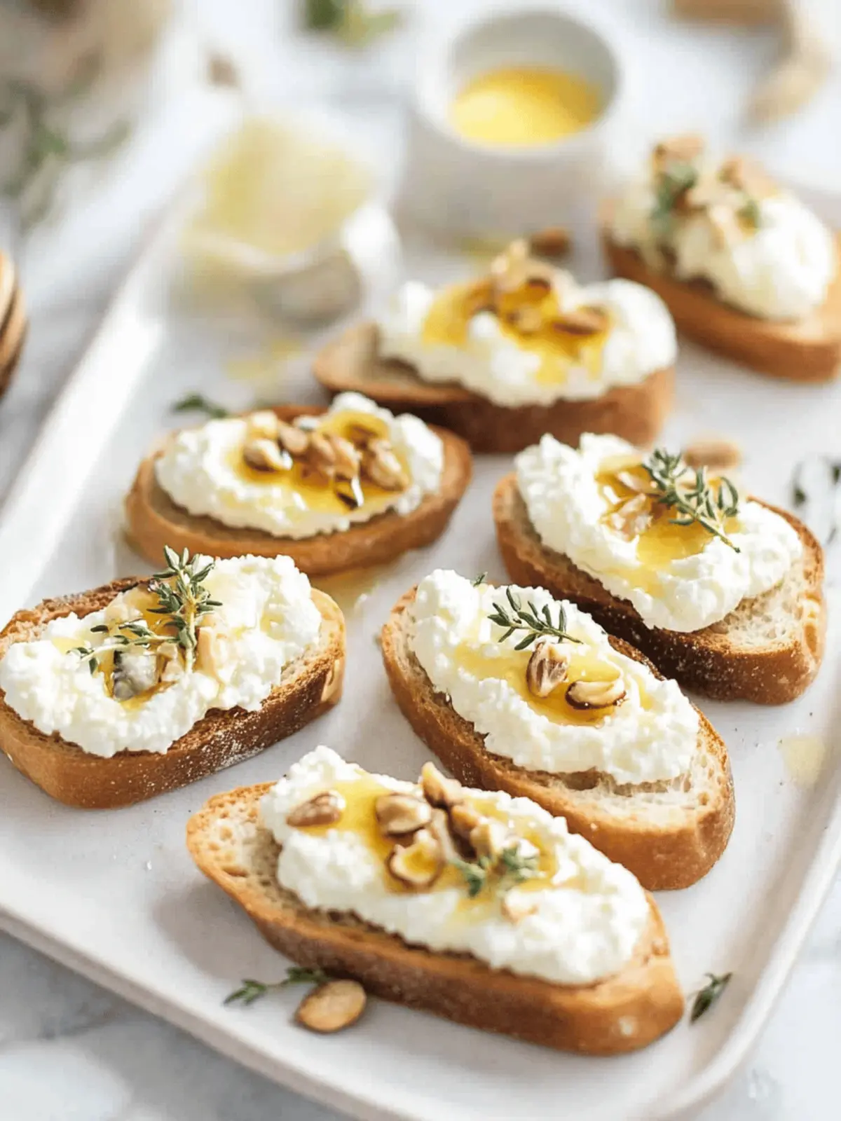 Whipped Ricotta Crostini with Honey: A Flavorful Delight 3 Whipped Ricotta Crostini with Honey