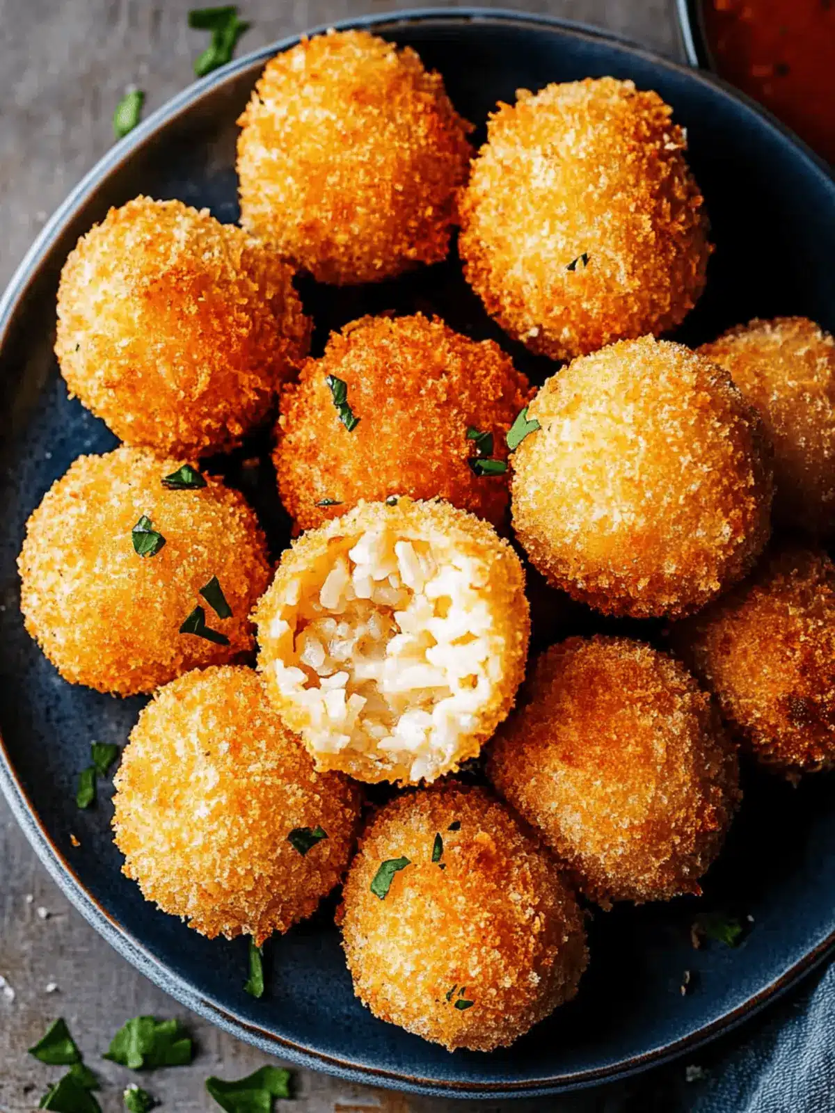 Cheesy Italian Arancini: Your New Favorite Comfort Snack 3 Arancini (Cheesy Italian Rice Balls)