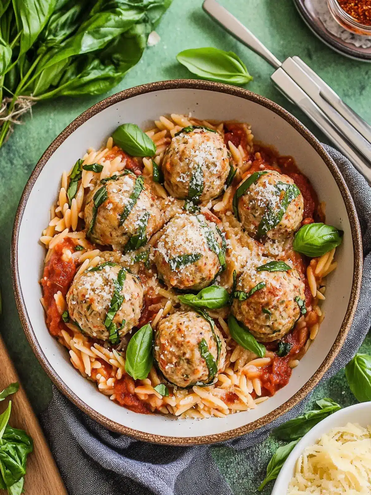 Delicious Tuscan Meatballs with Creamy Orzo You ll Love 4 Tuscan Meatballs with Creamy Orzo