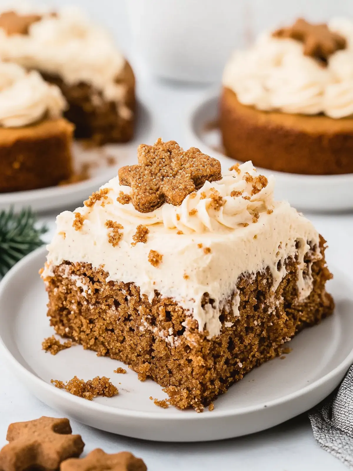 Irresistible Gingerbread Poke Cake with Dreamy Whipped Cream 4 Gingerbread Poke Cake with Gingerbread Whipped Cream