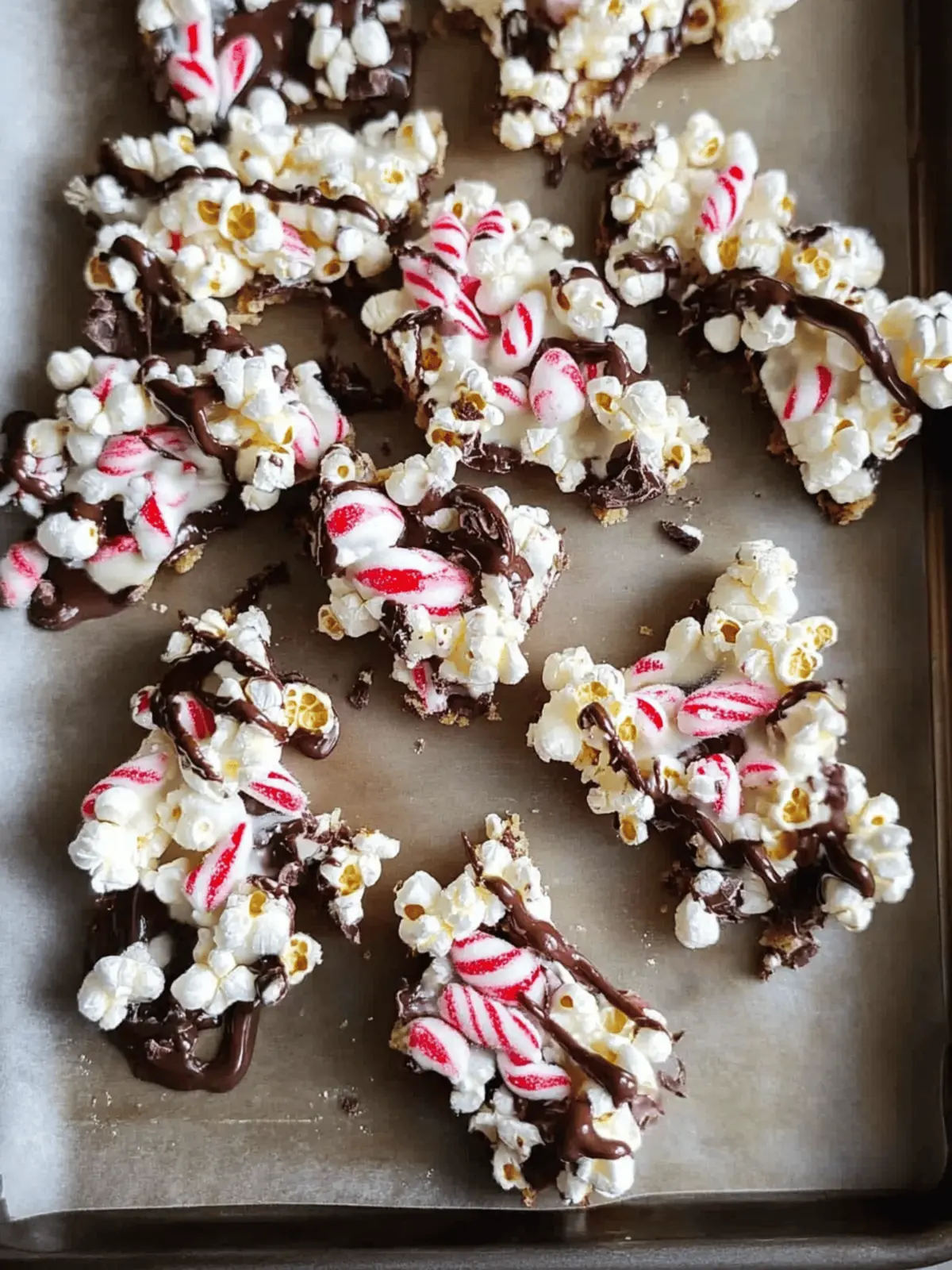 Chocolate Peppermint Popcorn Bark