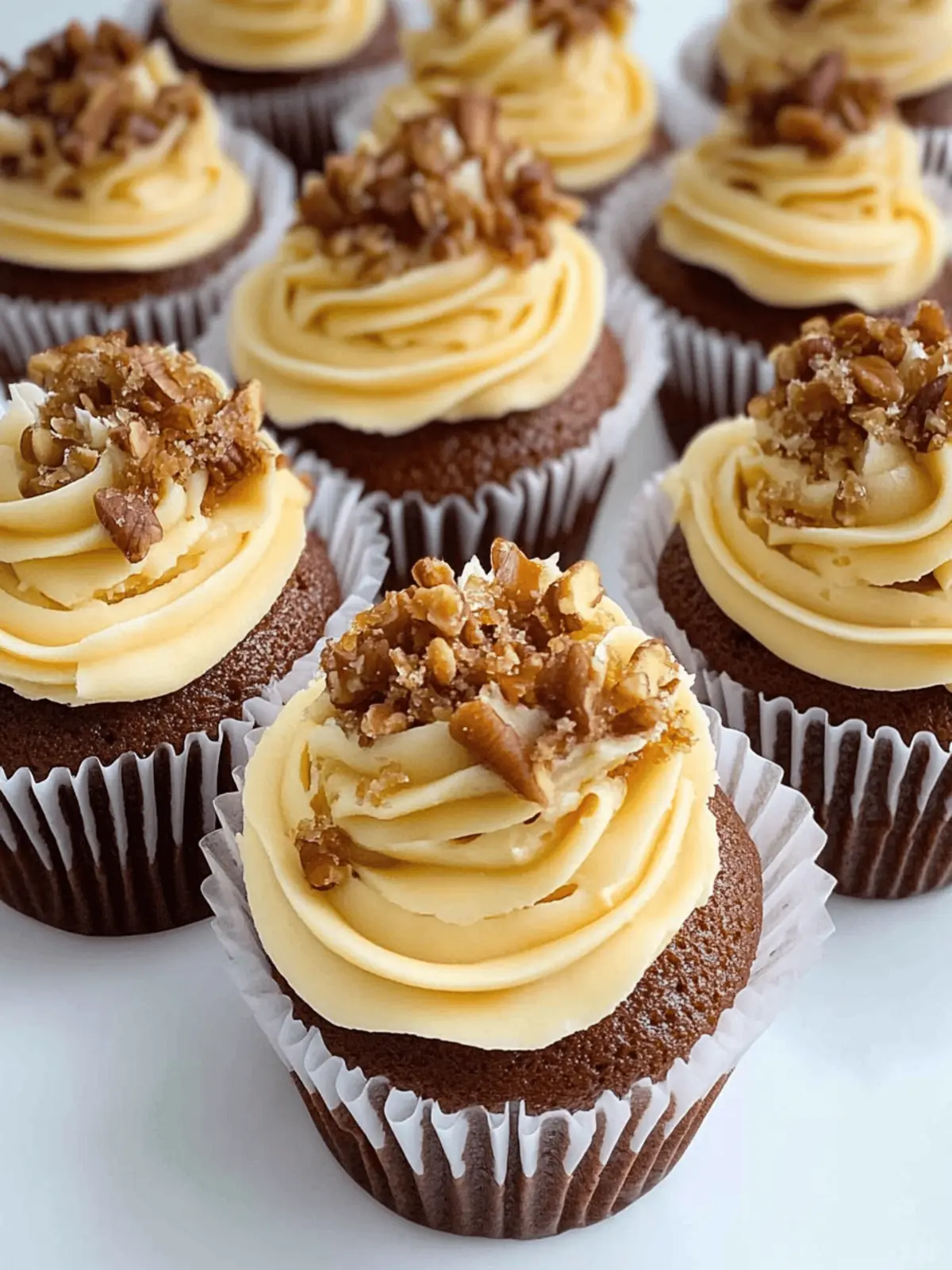 Toffee Nut Latte Cupcakes