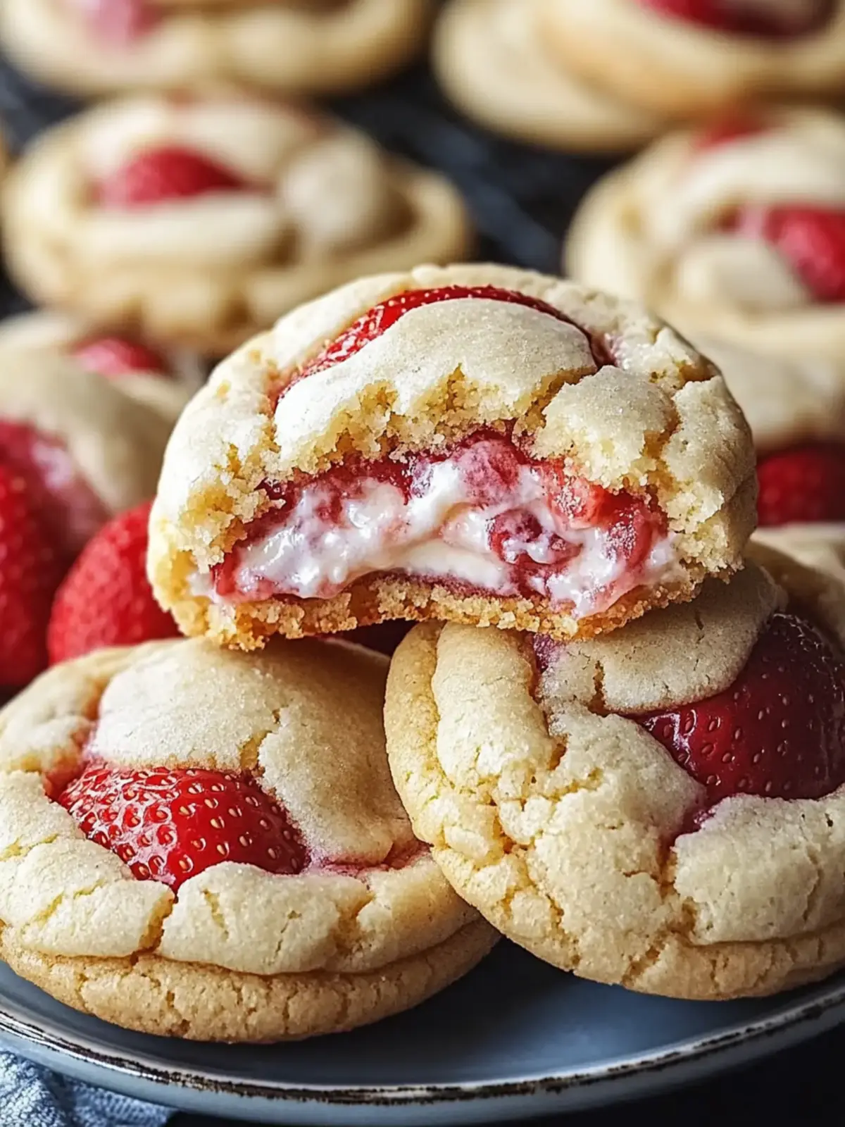 Strawberry Cheesecake Stuffed Cookies That Will Wow Everyone 2 Strawberry Cheesecake Stuffed Cookies