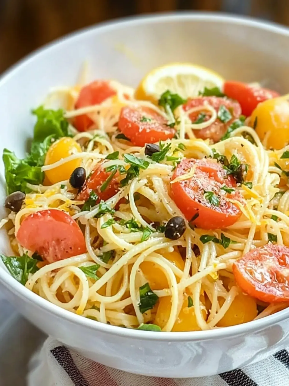 Lemon Capellini Salad