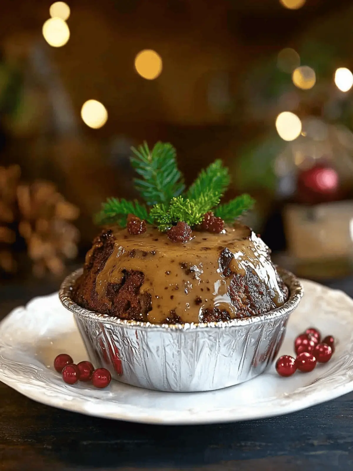 Delicious British Christmas Pudding with Brandy Sauce Recipe 4 British Christmas Pudding with Brandy Sauce