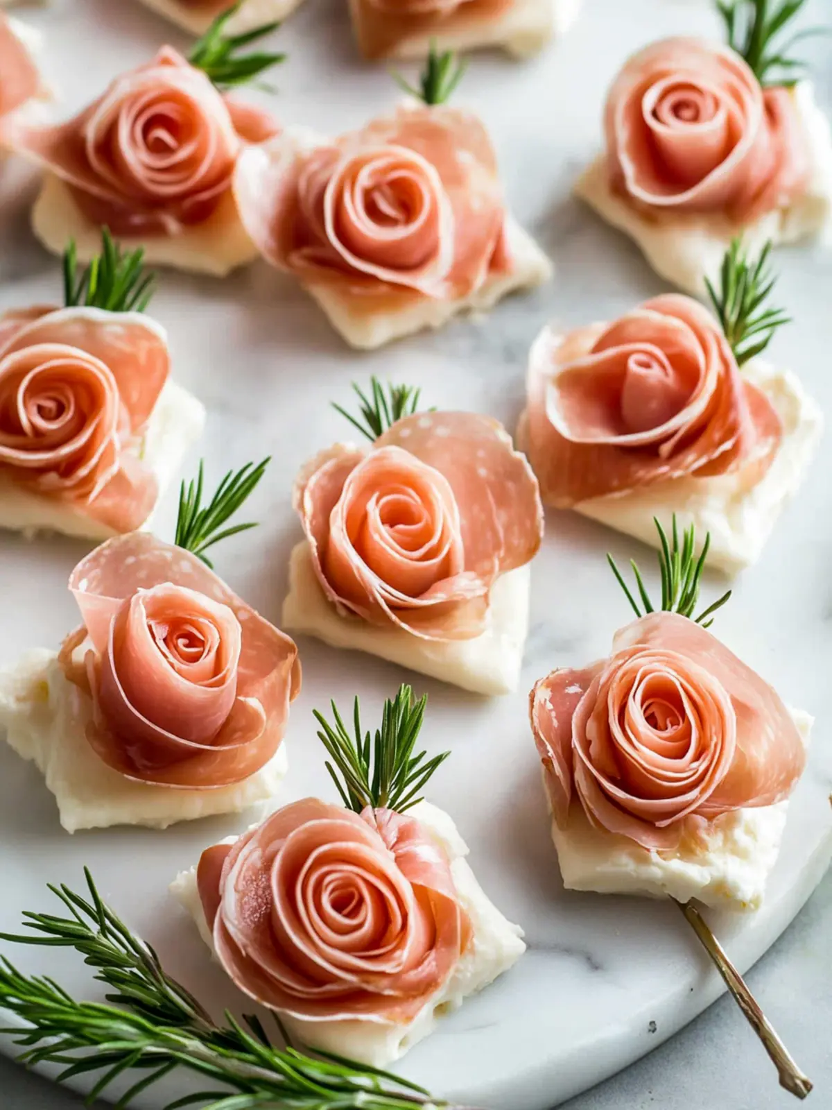 Pretty Prosciutto Rose Appetizers- Easy Valentine s Day recipes