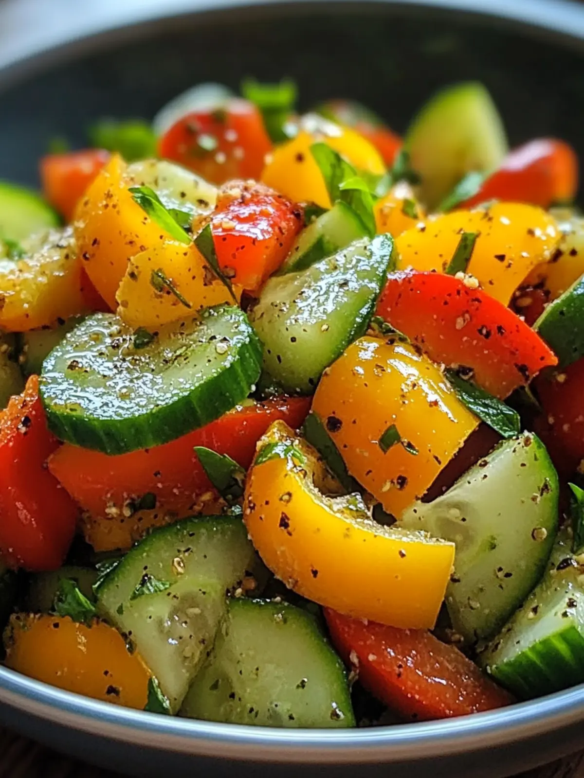 Cucumber Sweet Pepper Salad: Your New Favorite Fresh Side 4 Cucumber Sweet Pepper Salad