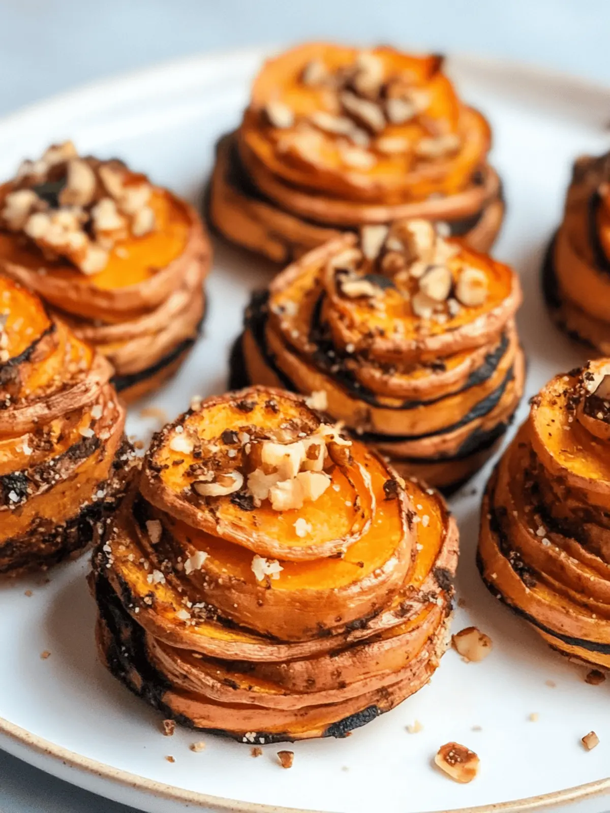 Irresistible Sweet Potato Stacks with Crunchy Topping Delight 3 Sweet Potato Stacks