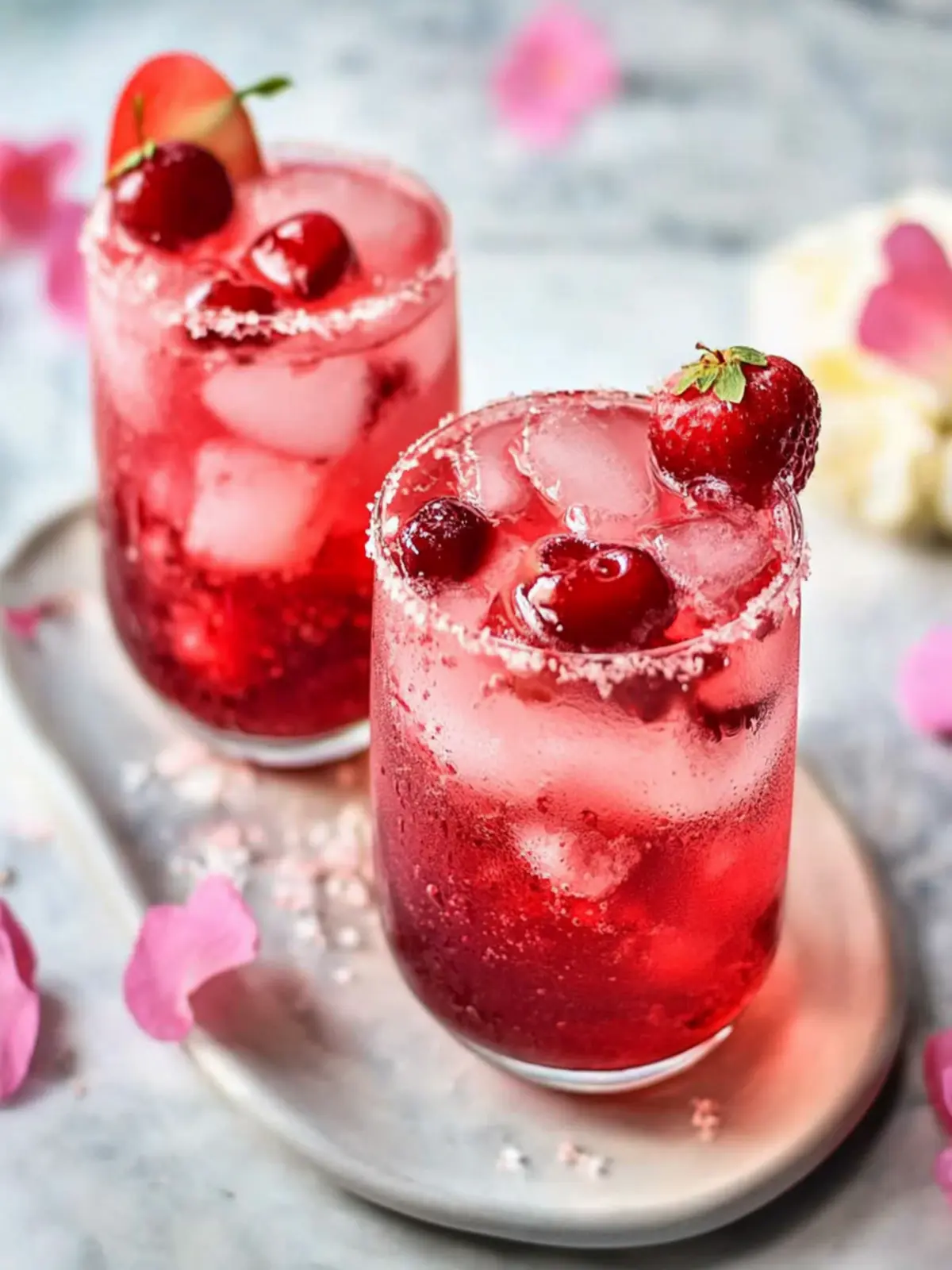 ROSES ARE RED Berry Cherry Fizz | Easy Valentine s Day Cocktail