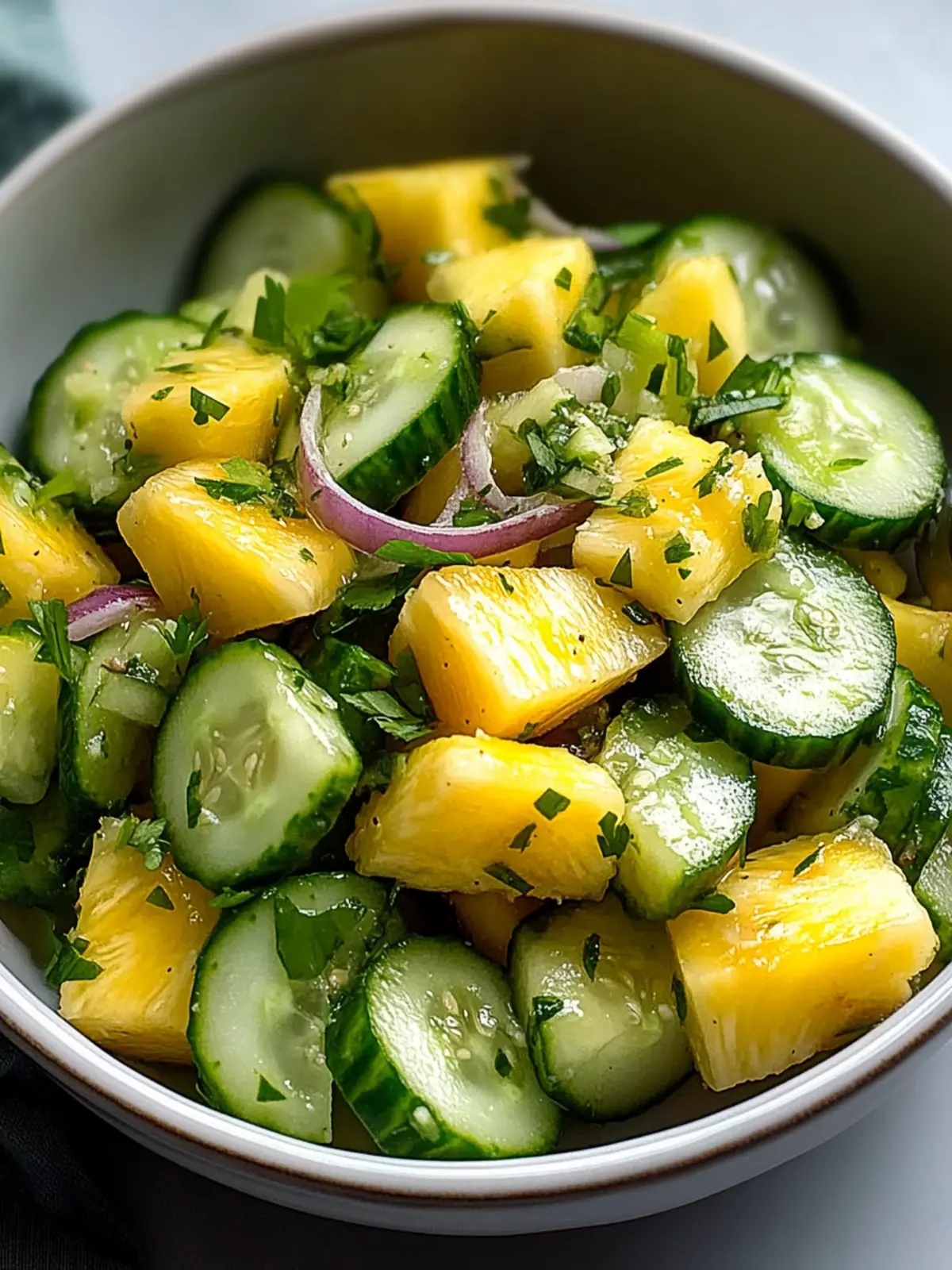 Zesty Pineapple Cucumber Salad for a Refreshing Summer Treat 2 Pineapple Cucumber Salad