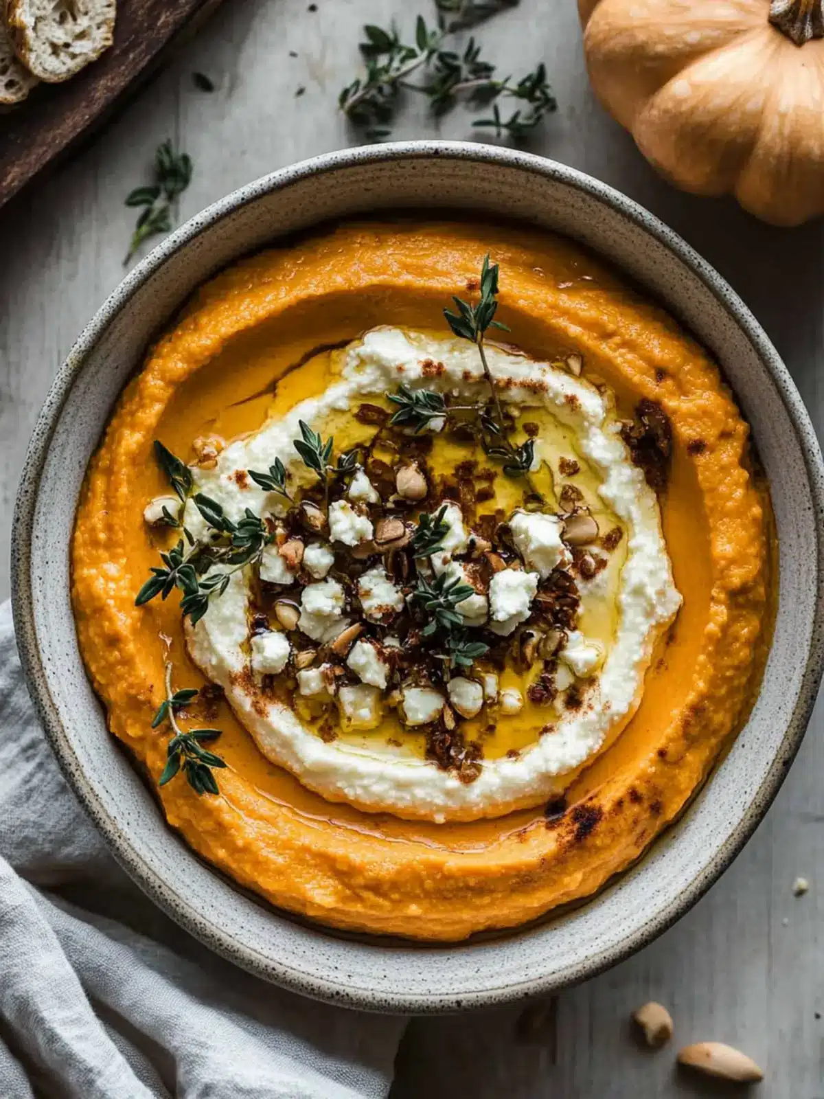 Savory Pumpkin Whipped Feta Dip for Cozy Gatherings 2 Pumpkin Whipped Feta Dip