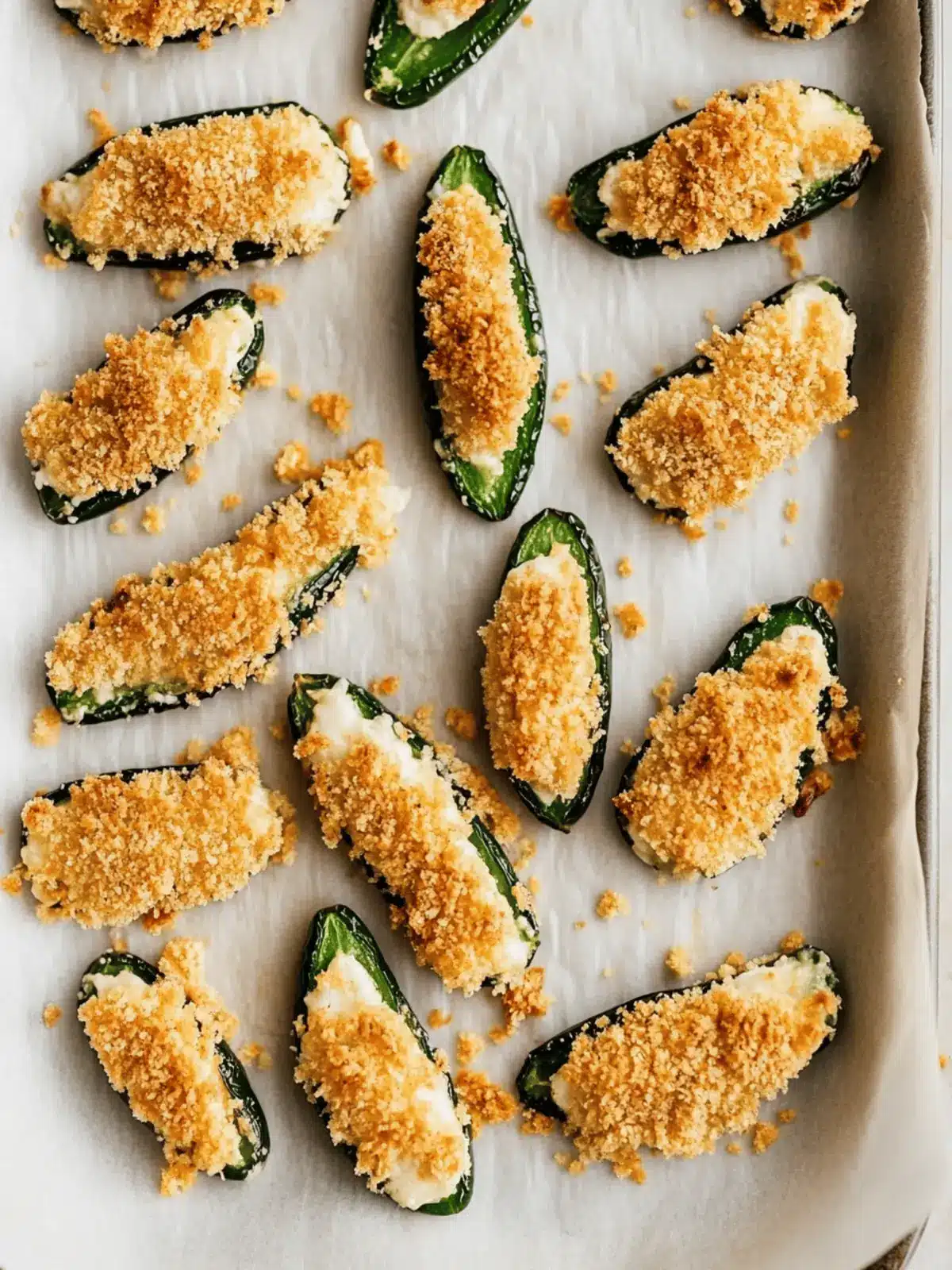 Tortilla Chip-Crusted Baked JalapeÃ±o Poppers