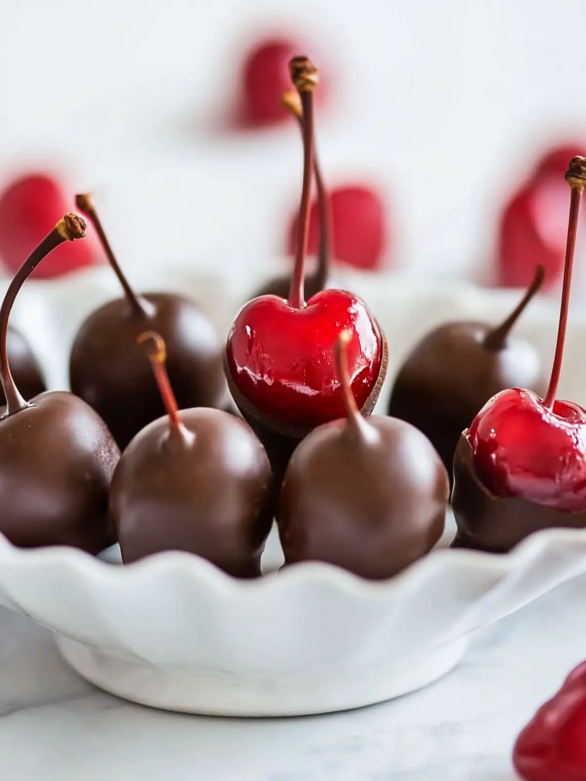Chocolate Covered Cherries-Valentine s Day snacks
