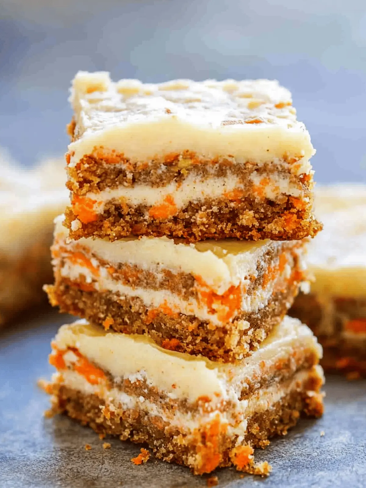 Delicious Cream Cheese Carrot Cake Bars for Spring Celebrations 4 Cream Cheese Carrot Cake Bars