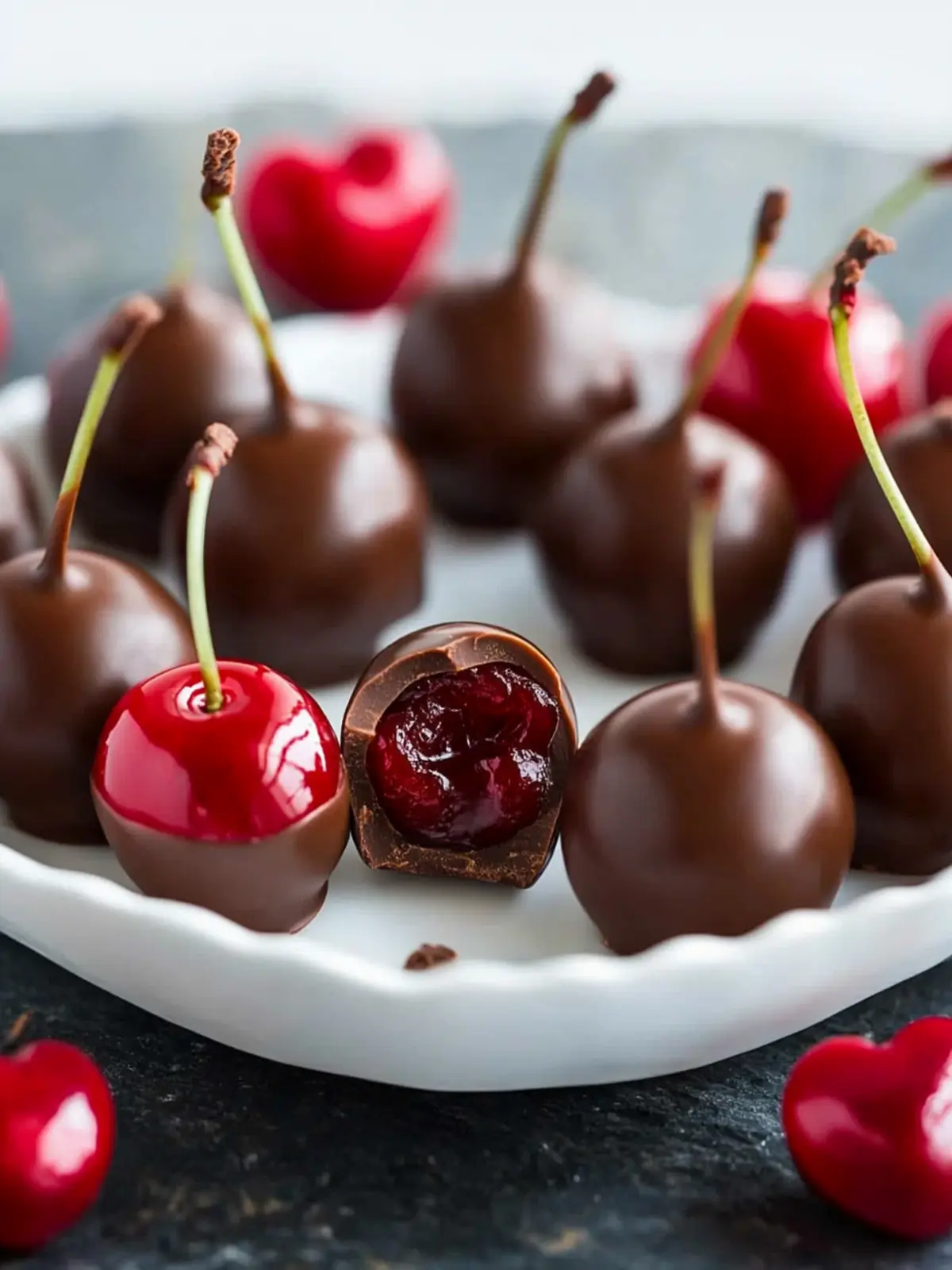 Chocolate Covered Cherries-Valentine s Day snacks