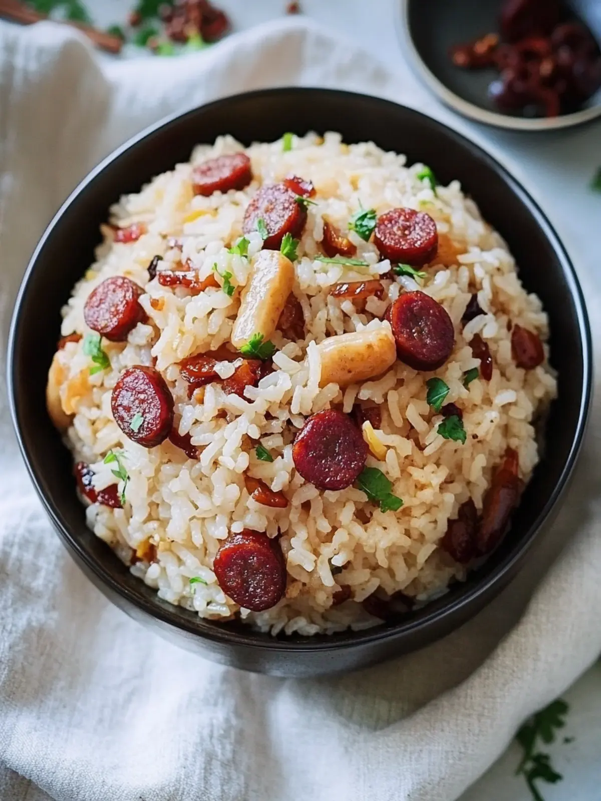 Sticky Rice with Chinese Sausage