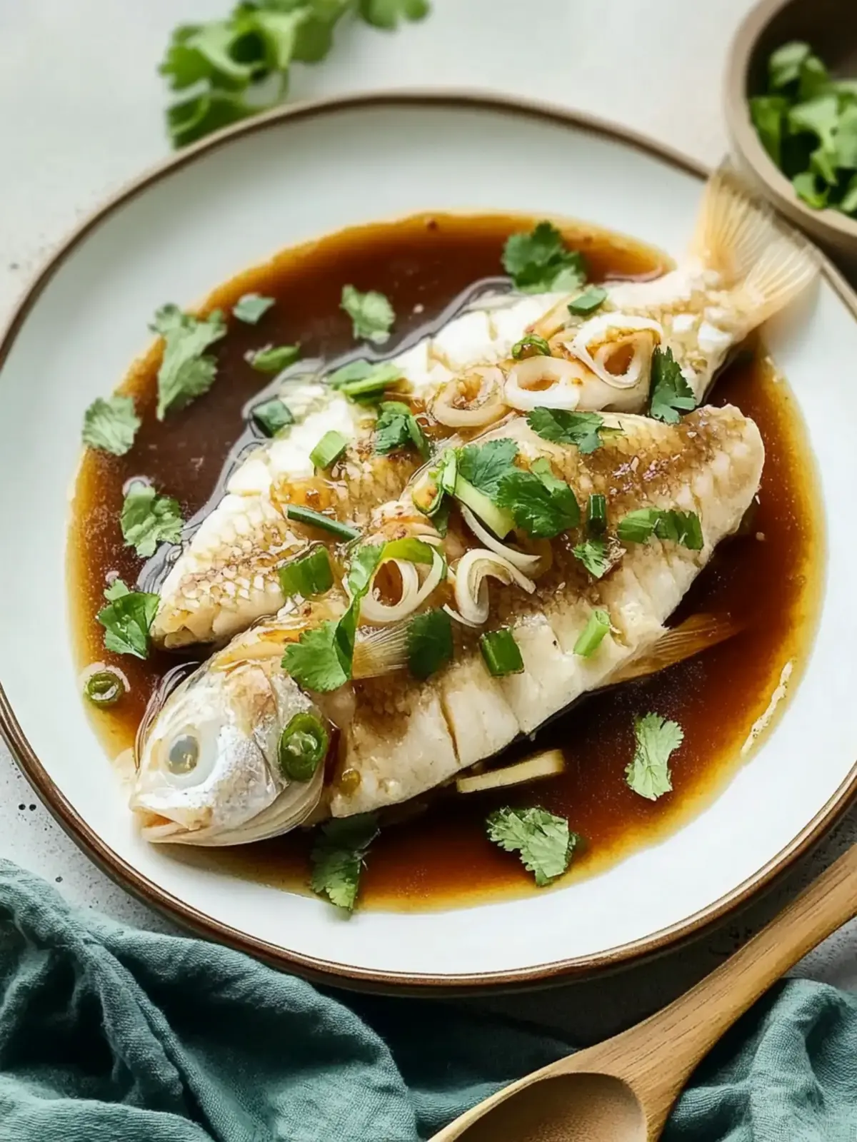 Easy Chinese Steamed Fish- L:unar New year dish