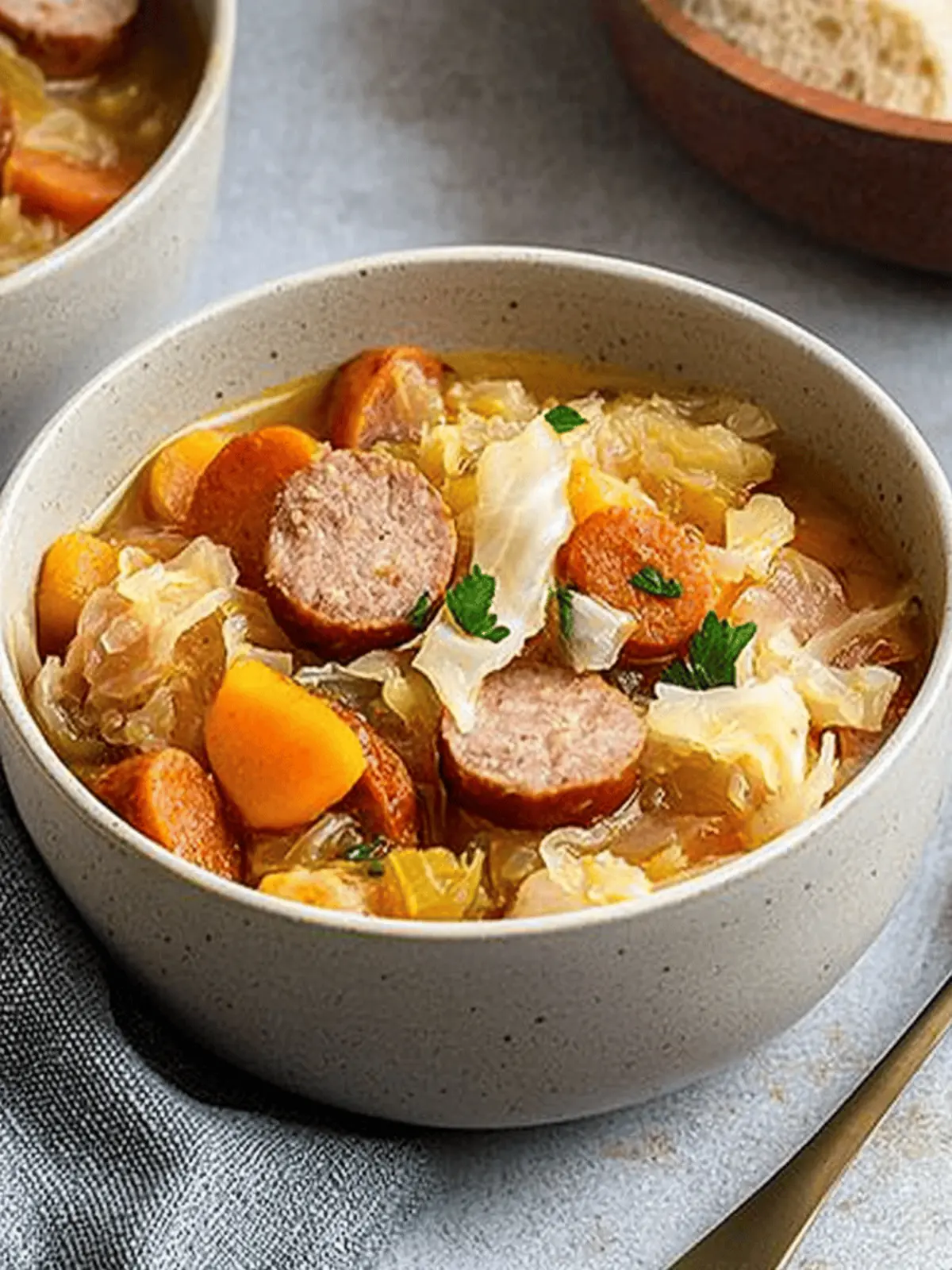 Sausage Sauerkraut Soup