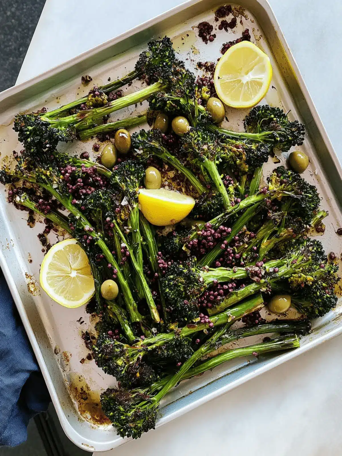 Roasted Broccolini with Lemon and Olives for a Fresh Twist 4 Roasted Broccolini with Lemon and Olives