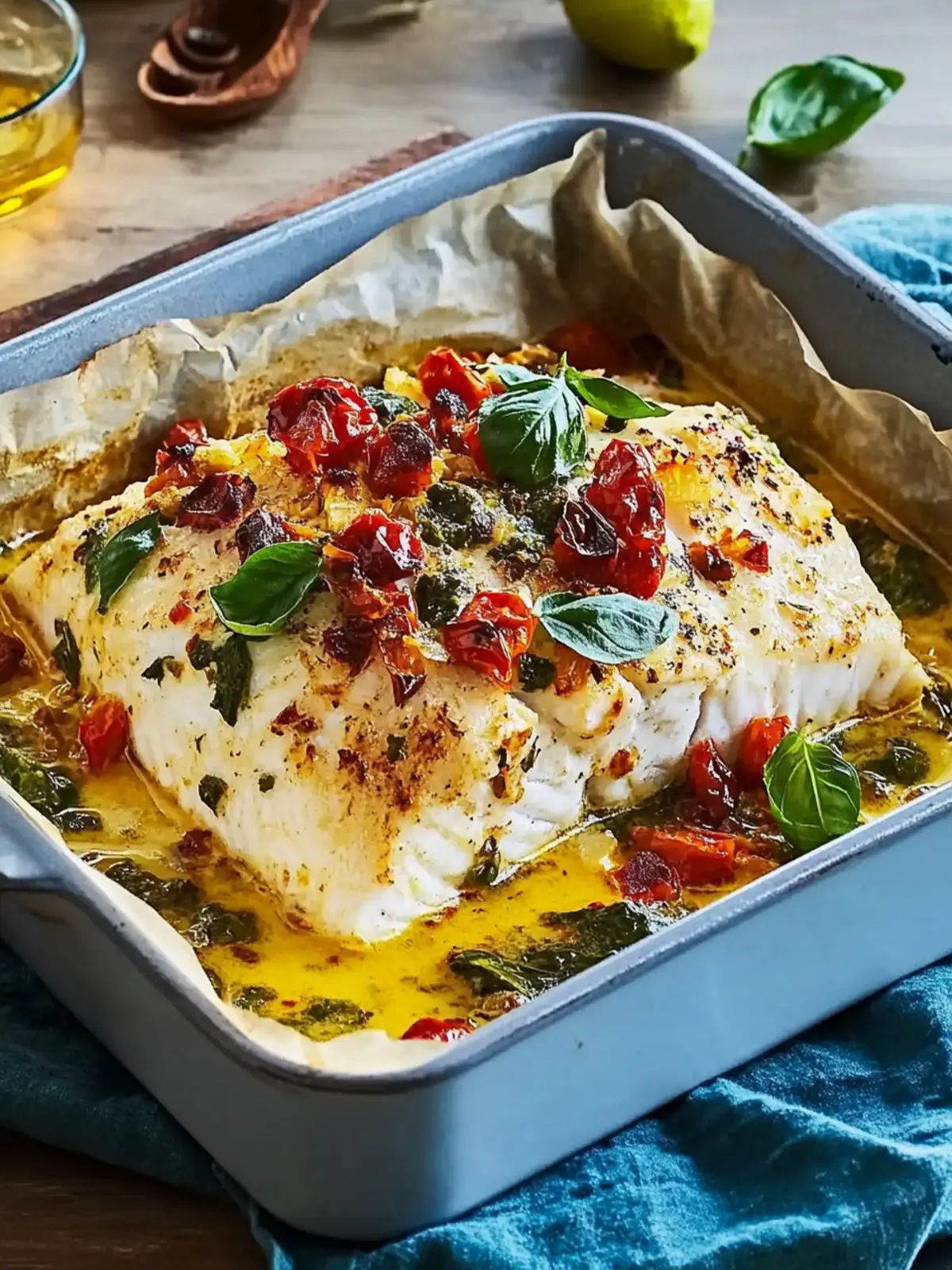Quick oven-baked fish