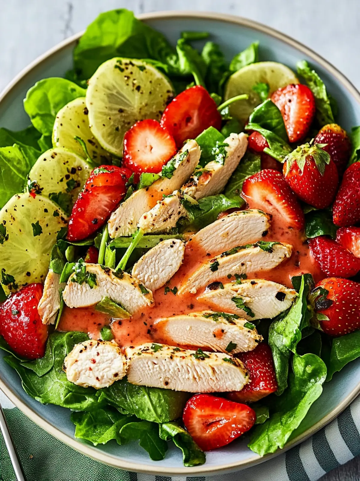 Refreshing Summer Chicken Salad with Strawberry Vinaigrette Recipe 2 Summer Chicken Salad with Strawberry Vinaigrette