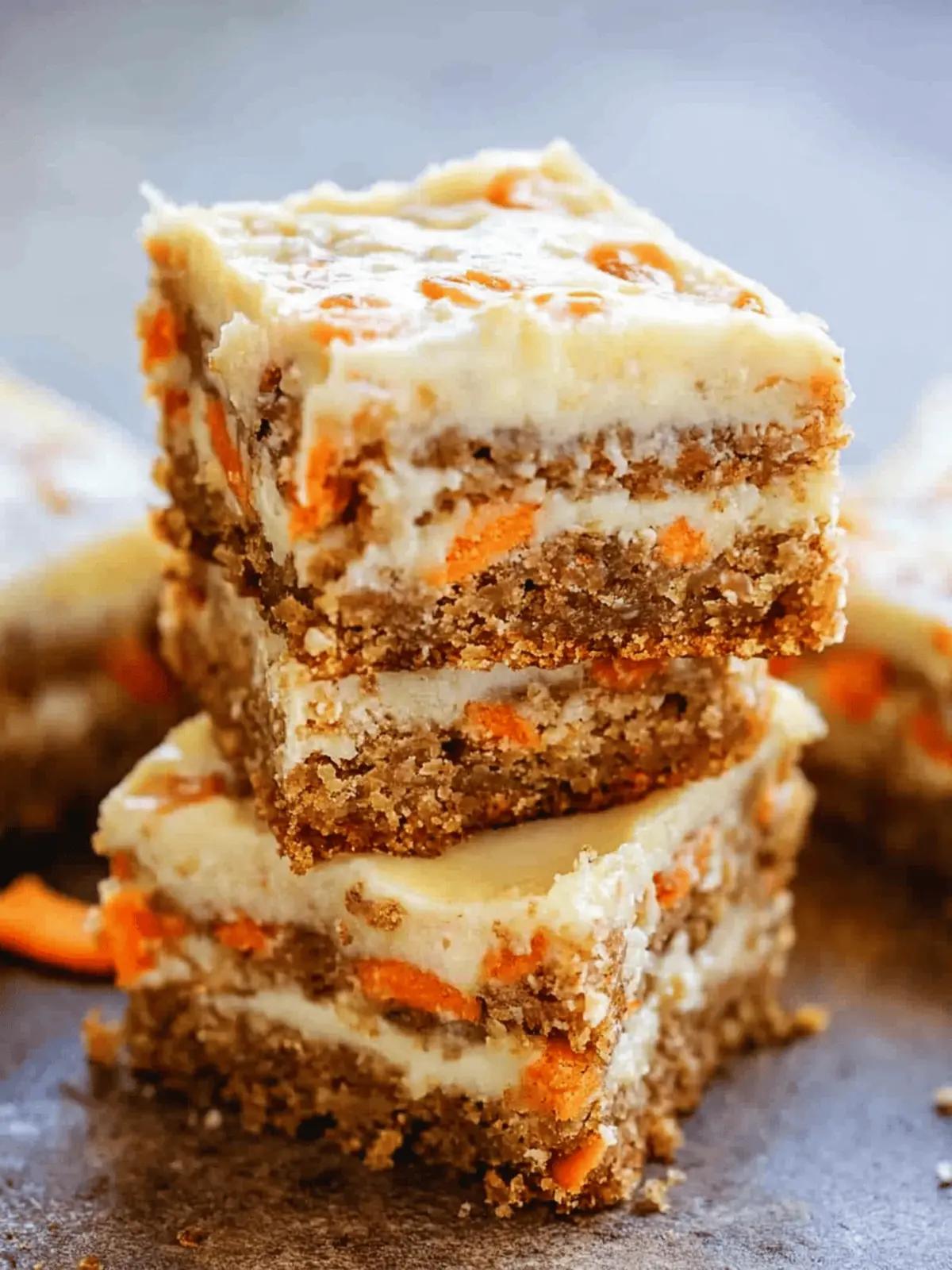 Delicious Cream Cheese Carrot Cake Bars for Spring Celebrations 3 Cream Cheese Carrot Cake Bars