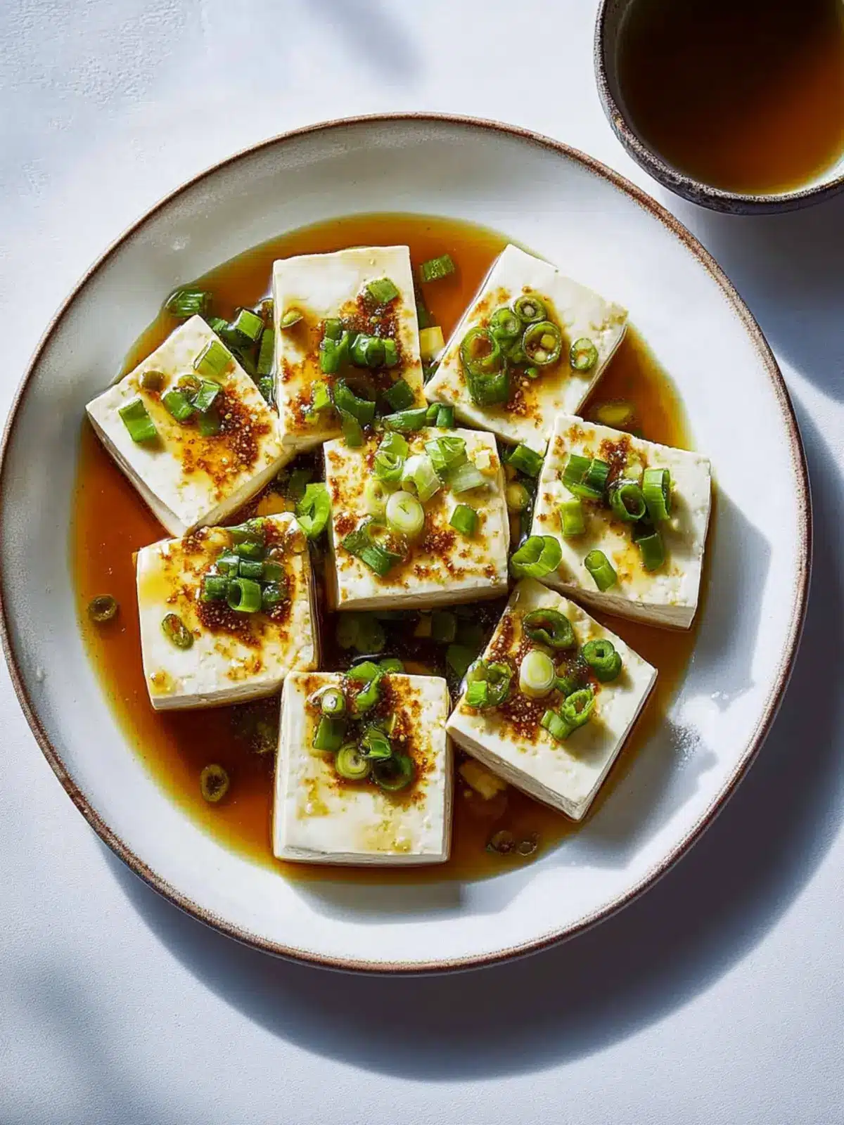 Silken Tofu with Spicy Soy Dressing for a Cool Summer Delight 3 Silken Tofu With Spicy Soy Dressing