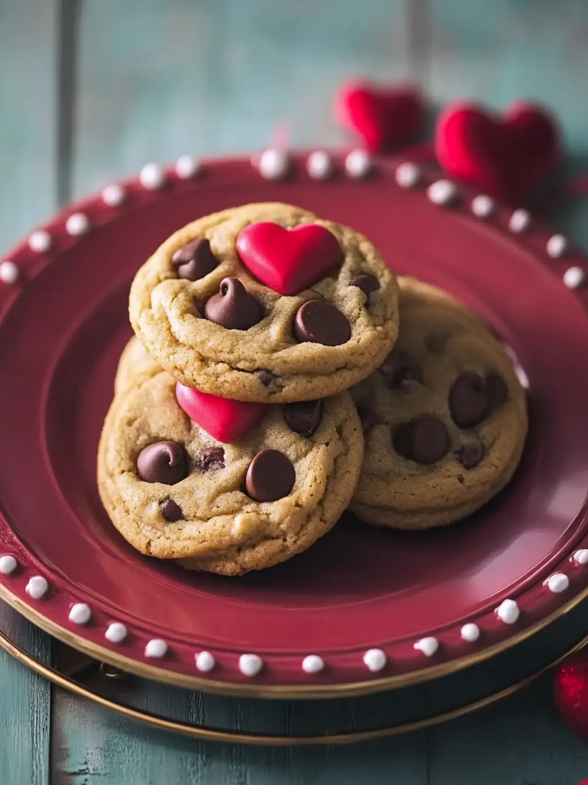 Valentine s Day Chocolate Chip Cookies Recipe for Sweet Hearts 2 Valentine s Day Chocolate Chip Cookies Recipe