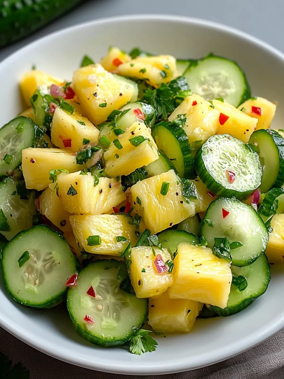 Zesty Pineapple Cucumber Salad for a Refreshing Summer Treat 4 Pineapple Cucumber Salad