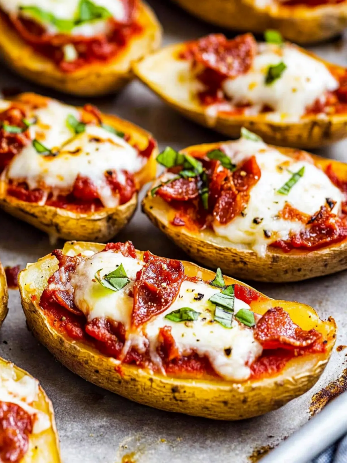 Pizza Potato Skins: Irresistibly Cheesy Game Day Delight 2 Pizza Potato Skins