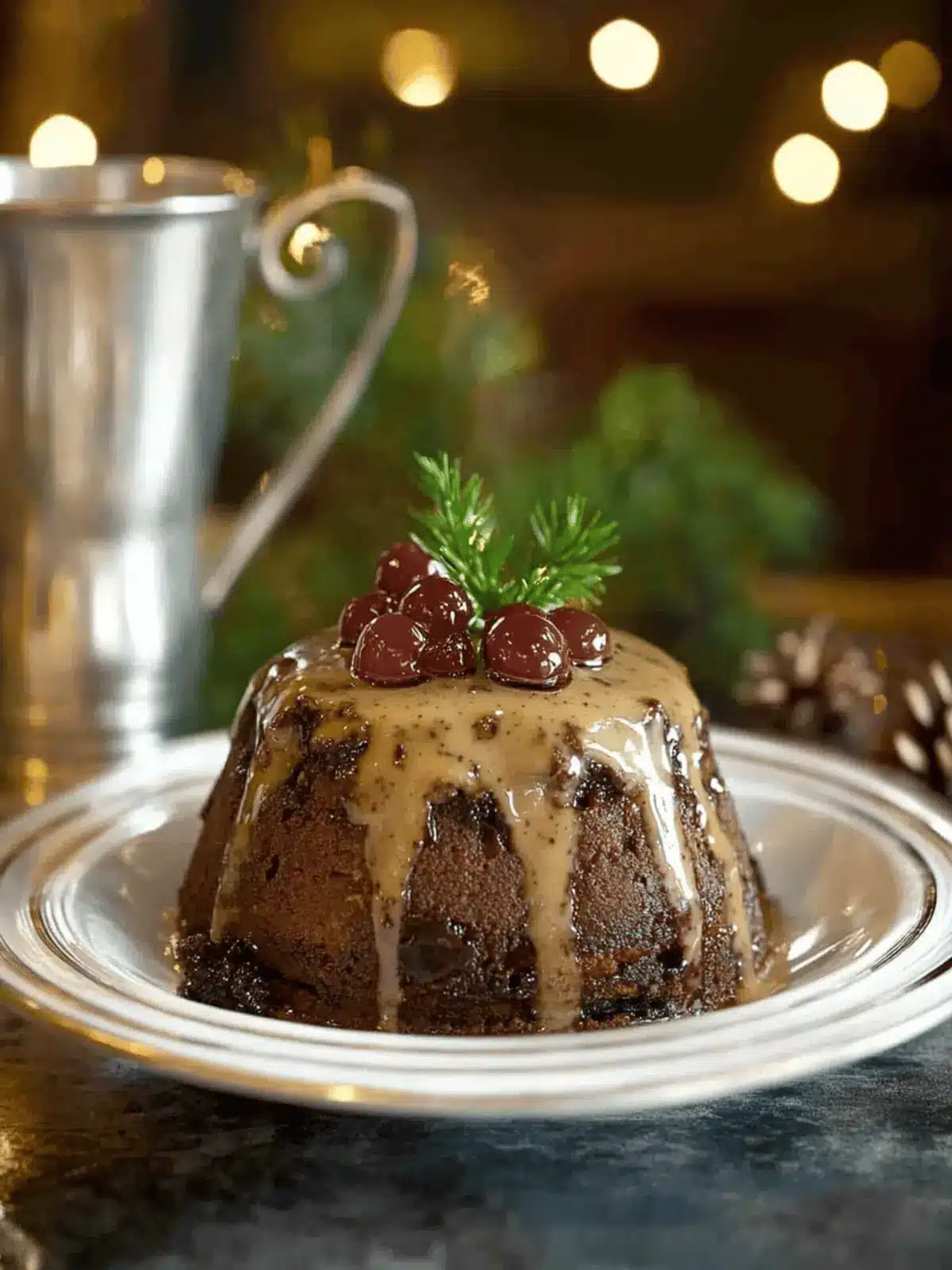 Delicious British Christmas Pudding with Brandy Sauce Recipe 3 British Christmas Pudding with Brandy Sauce