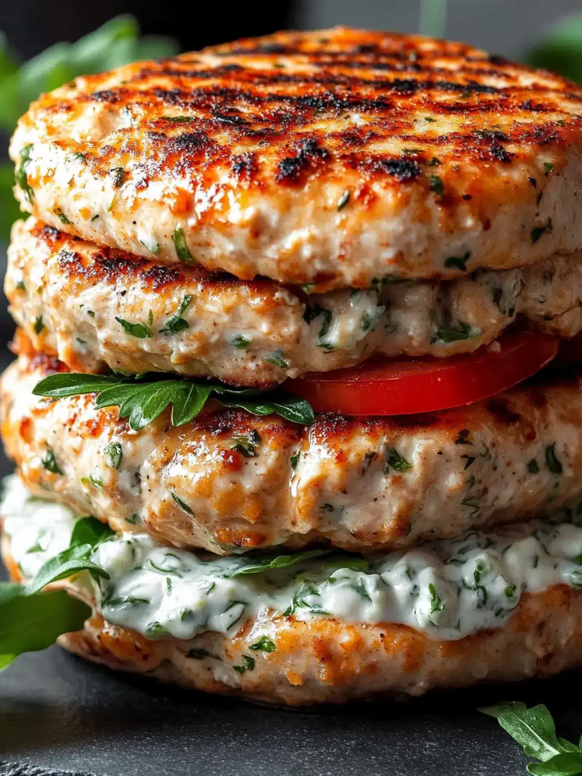 Juicy Greek Chicken Burgers with Tzatziki Bliss
