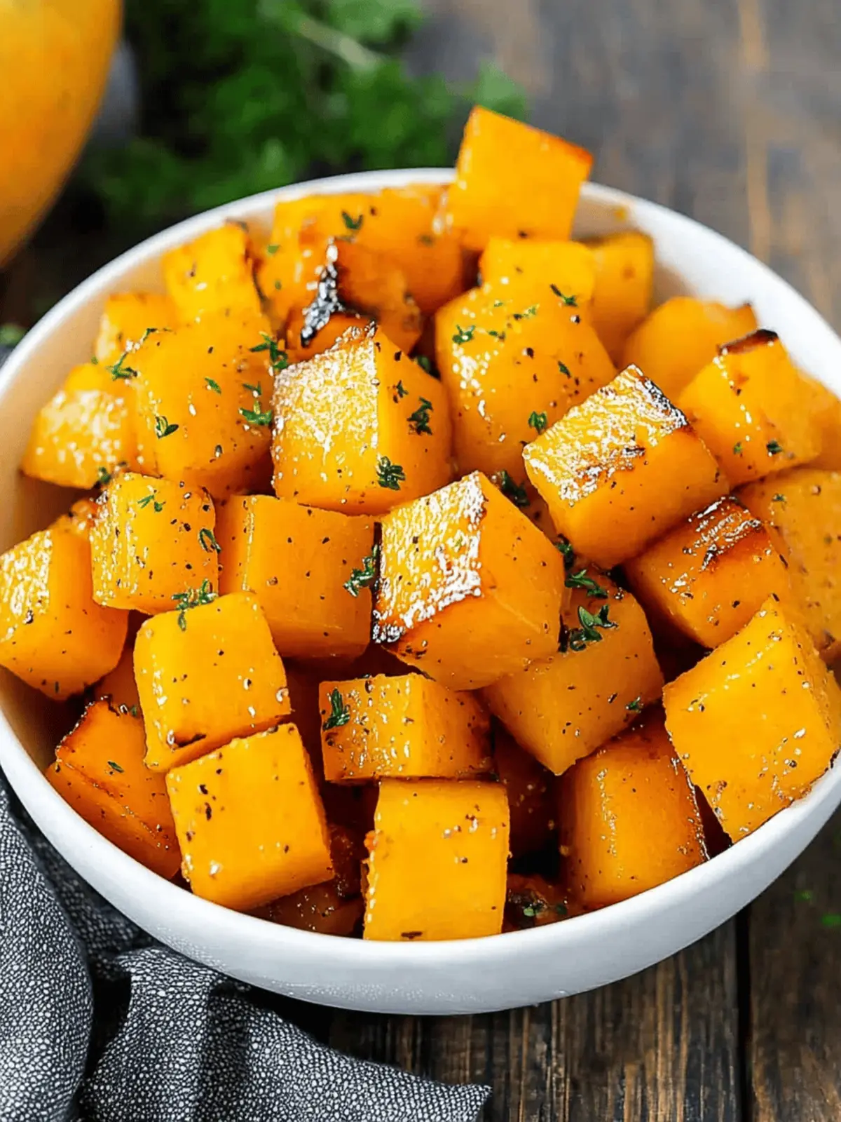 Sweet & Savory Roasted Butternut Squash with Brown Sugar Delight 4 Roasted Butternut Squash with Brown Sugar