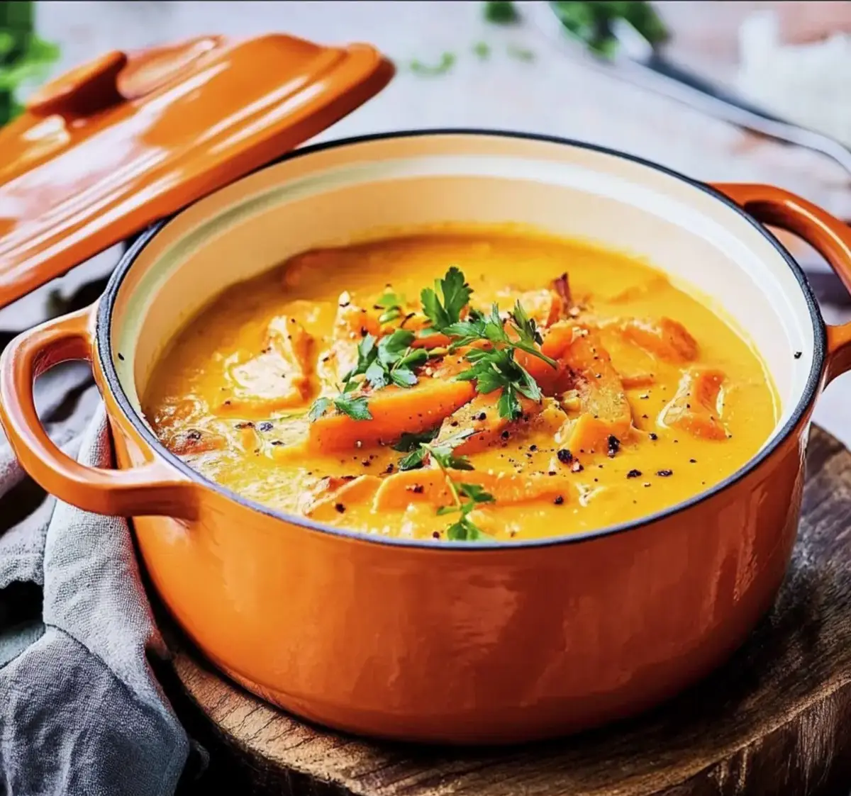 Carrot and coconut soup- vegan christmas recipes